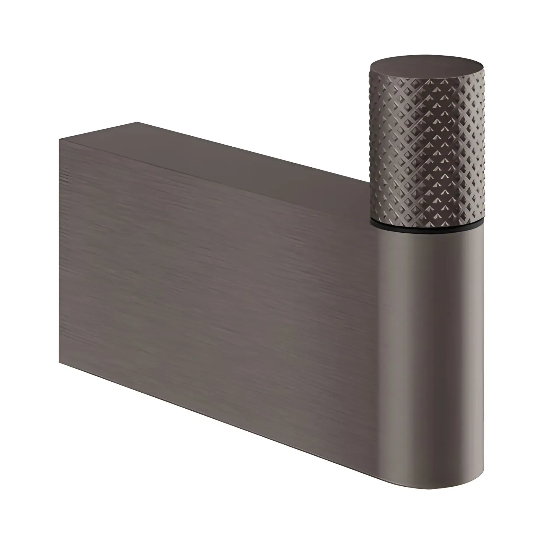 Гачок настінний Habito Gessi 70623-707 Black Metal Brushed PVD — вид на білому тлі
