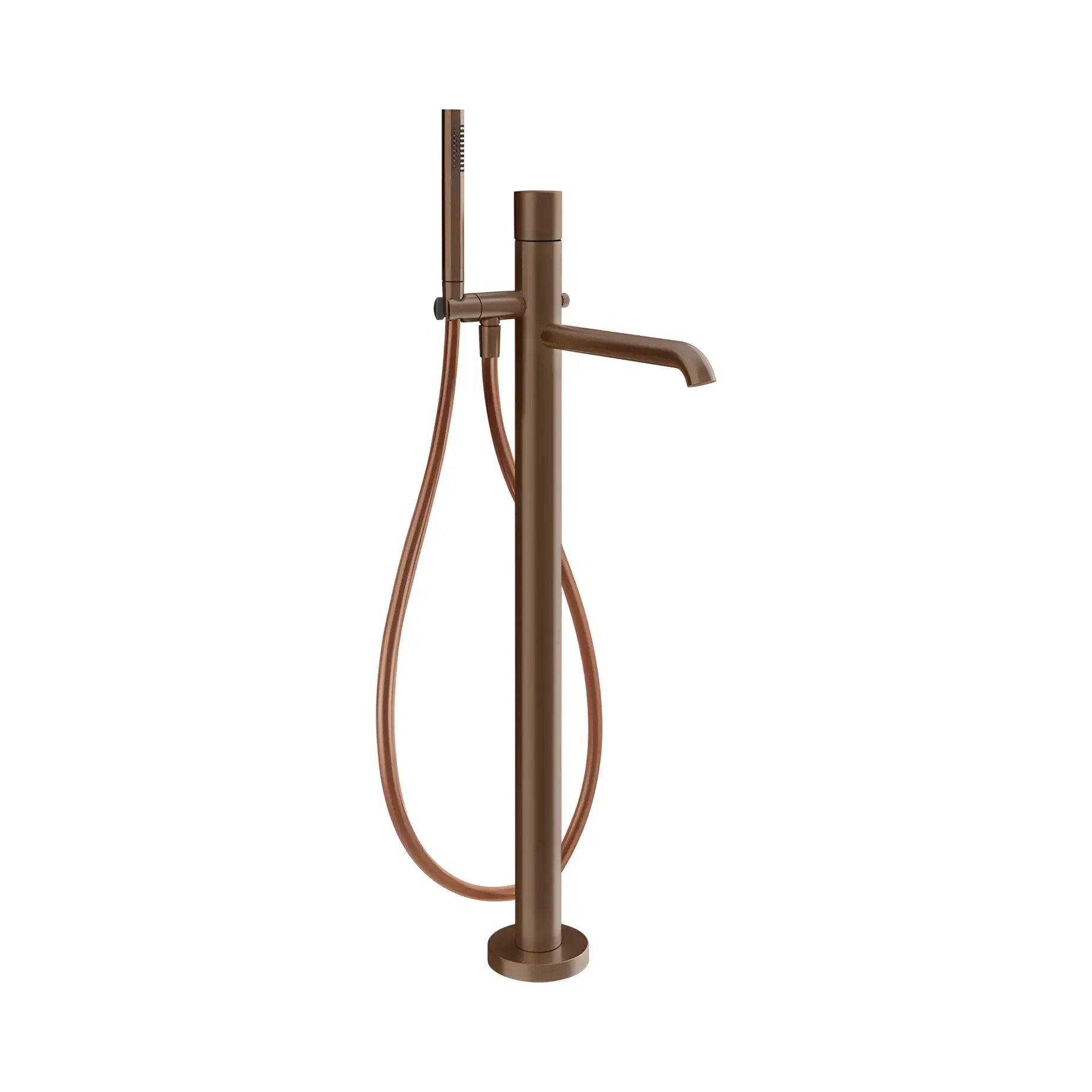 Змішувач для ванни Habito Виробник 70628-761 Coffee Bronze Brushed PVD — вид спереду