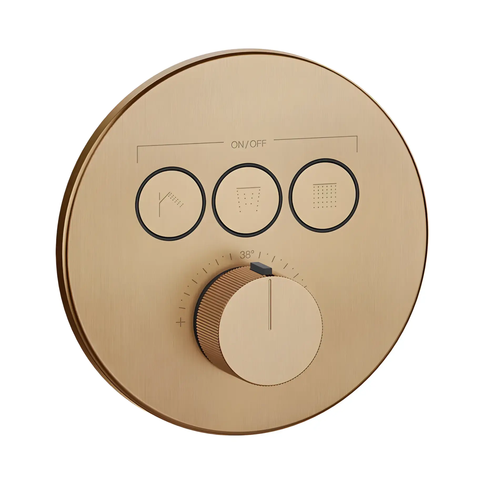 Змішувач для душу Hi-fi Виробник 38716-726 Warm Bronze Br. PVD — вид спереду