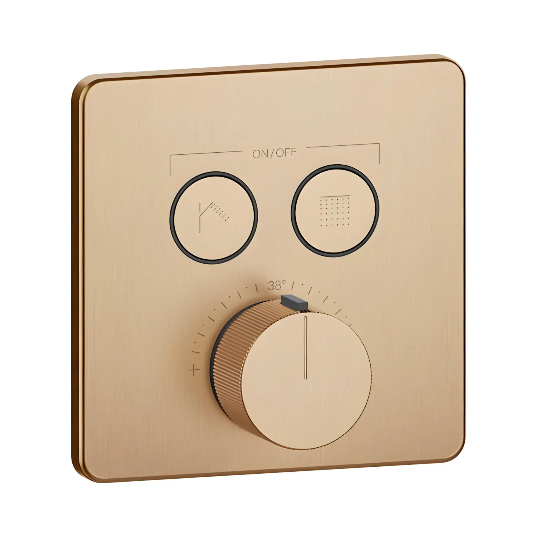 Змішувач для душу Hi-fi Виробник 38718-726 Warm Bronze Br. PVD — вид спереду