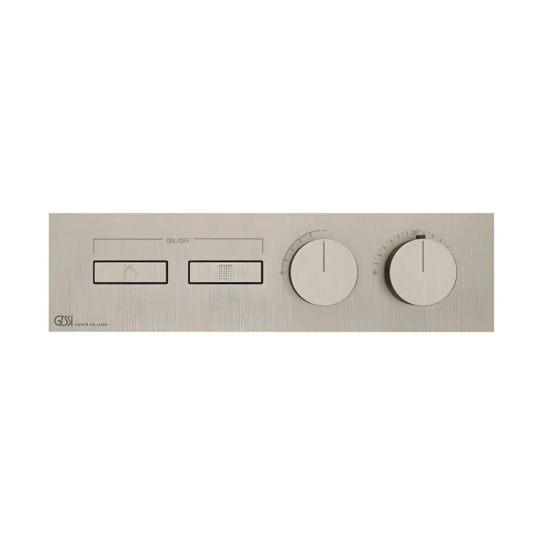 Змішувач для душу Hi-fi Виробник 63012-149 Finox Brushed Nickel — вид спереду