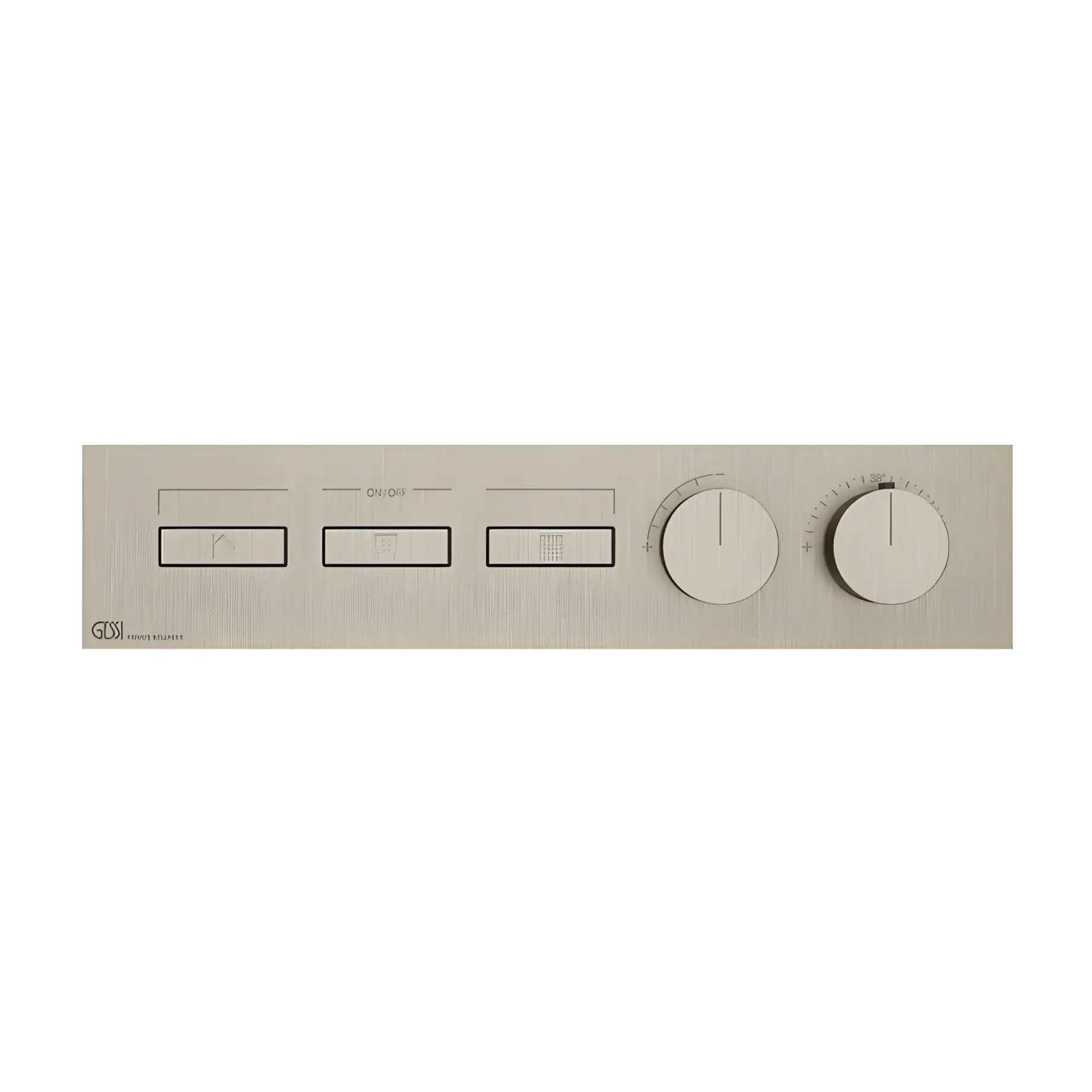 Змішувач для душу Hi-fi Виробник 63014-149 Finox Brushed Nickel — вид спереду