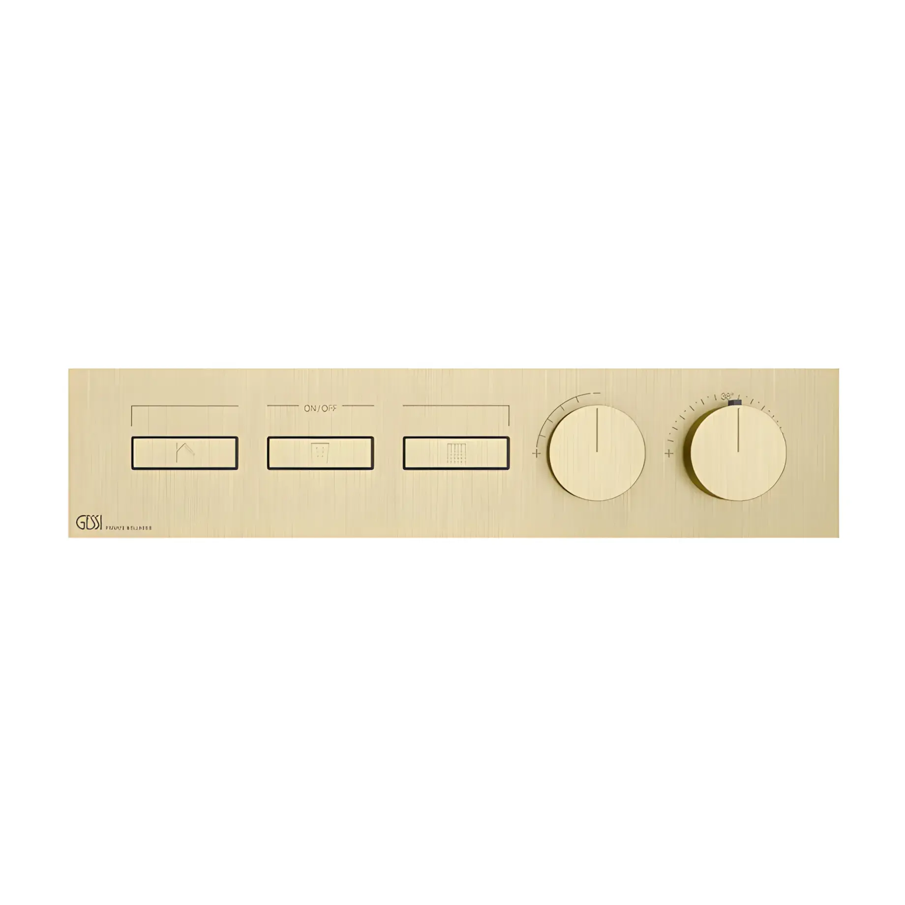 Змішувач для душу Hi-fi Виробник 63014-727 Brass Brushed PVD — вид спереду