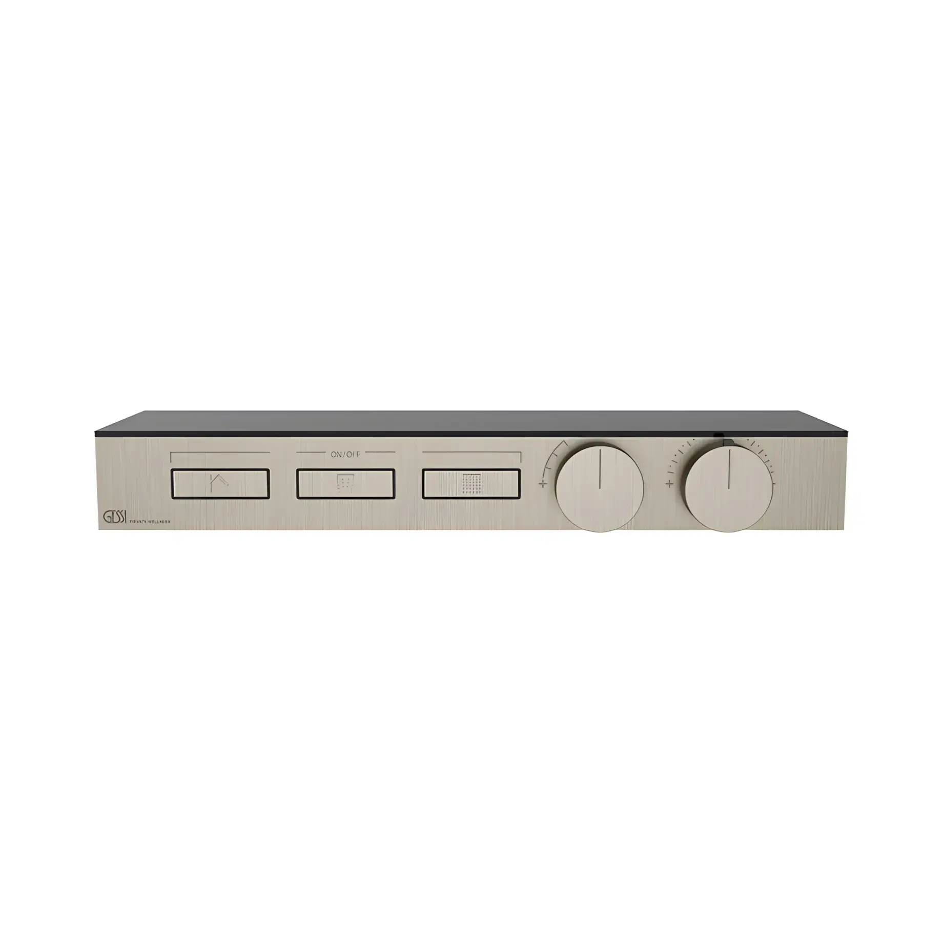 Змішувач для душу Hi-fi Виробник 63024-149 Finox Brushed Nickel — вид спереду
