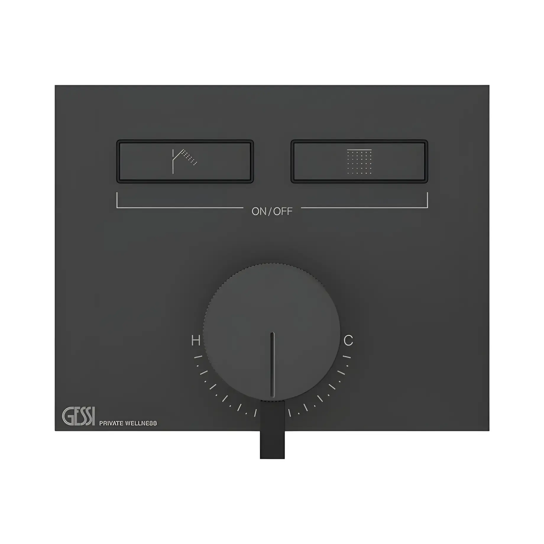 Змішувач для душу Hi-fi Виробник 63079-299 Matte Black — вид спереду