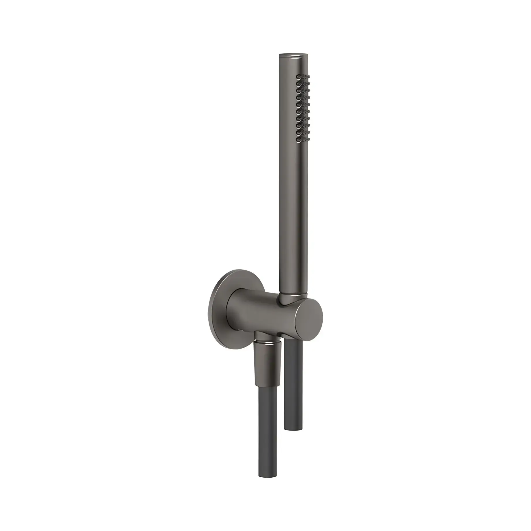 Душовий гарнітур 1jet Origini Gessi 63329-707 Black Metal Brushed PVD — вид на білому тлі