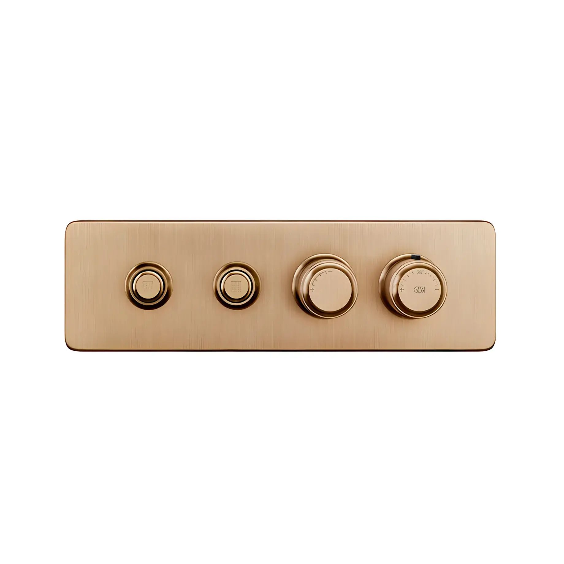 Змішувач для душу Hi-fi Виробник 65222-726 Warm Bronze Br. PVD — вид спереду