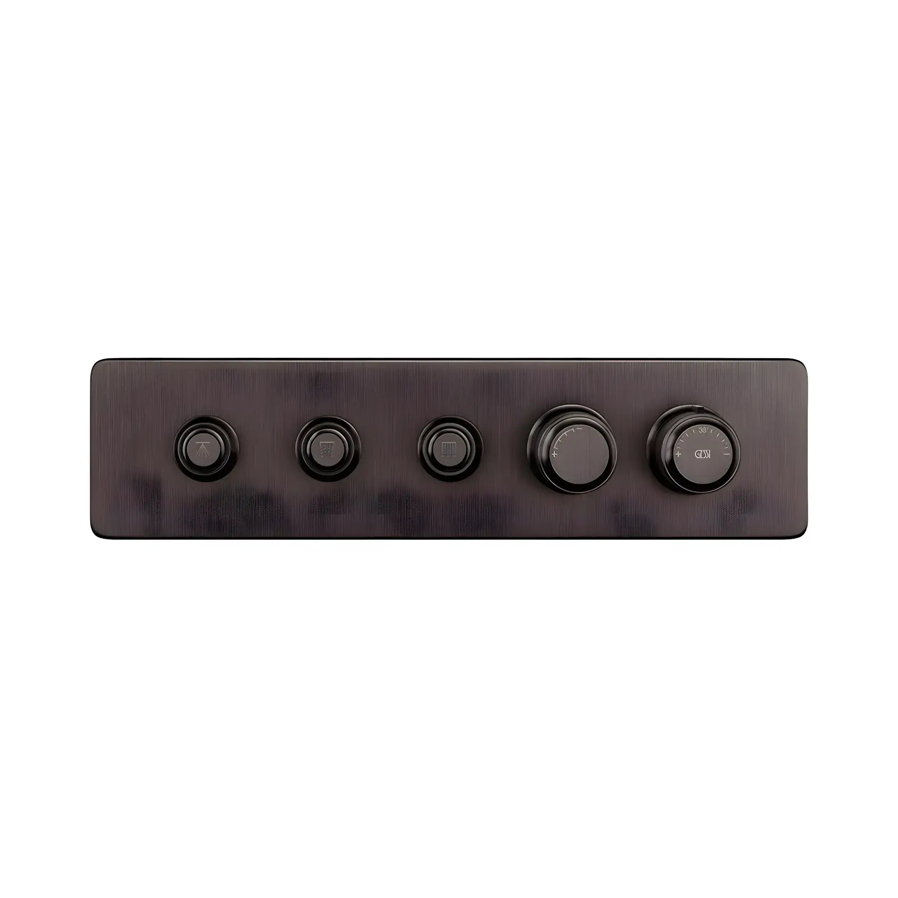 Змішувач для душу Hi-fi Виробник 65224-707 BLACK METAL BR. PVD — вид спереду