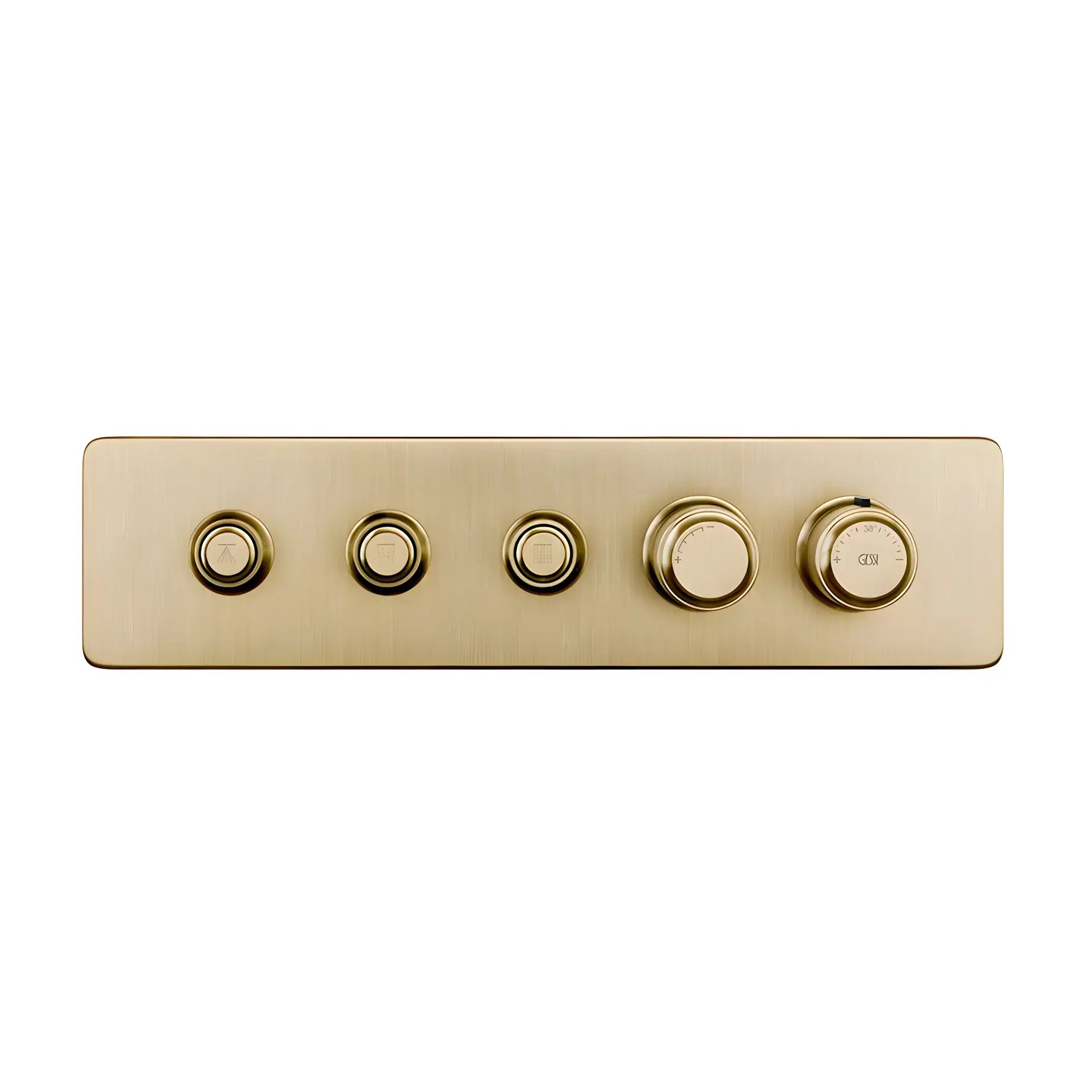 Змішувач для душу Hi-fi Виробник 65224-727 Brass Brushed PVD — вид спереду