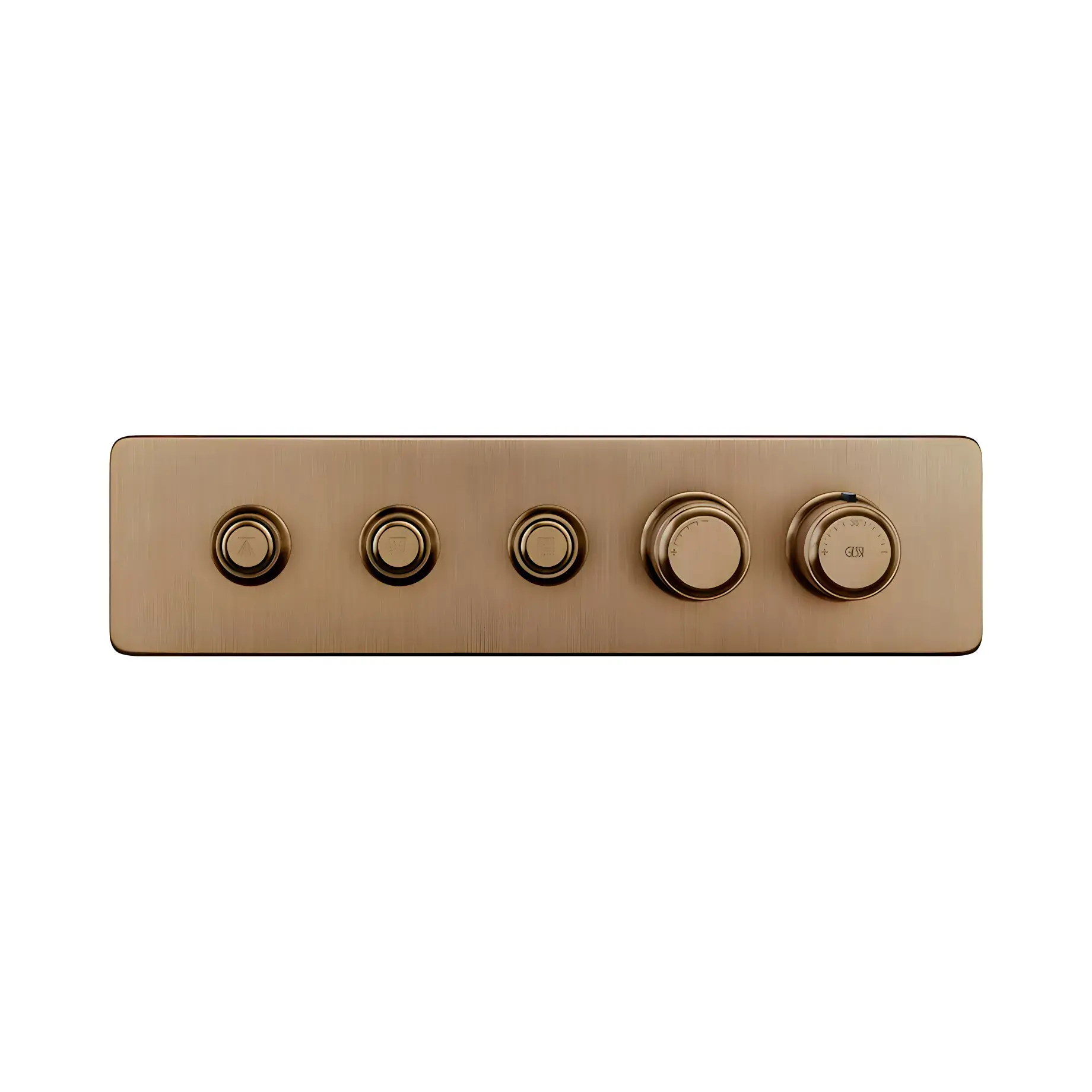 Змішувач для душу Hi-fi Виробник 65224-791 Deep Bronze Brushed PVD — вид спереду