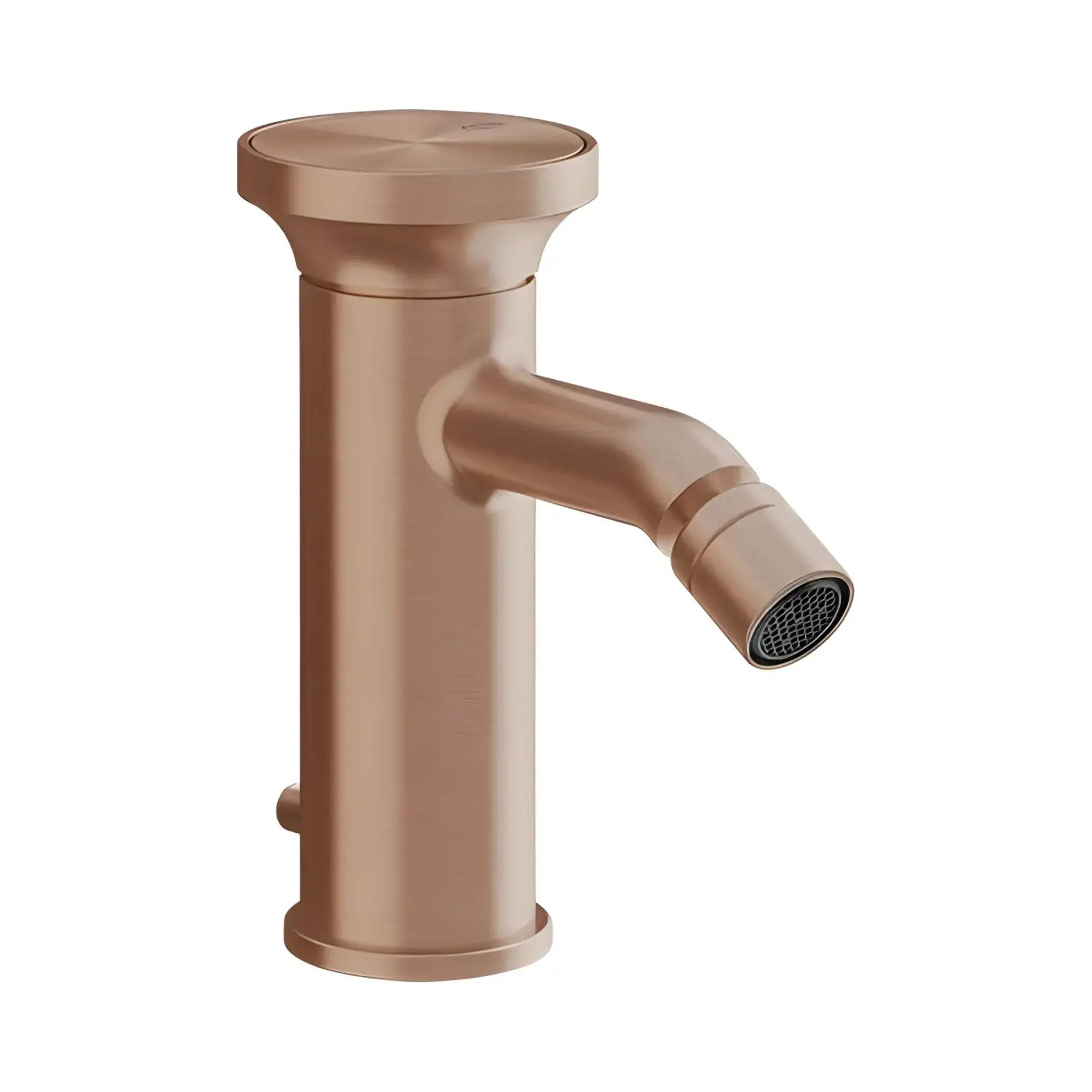 Змішувач для біде Origini Gessi 66007-708 Copper Brushed PVD — вид на білому тлі