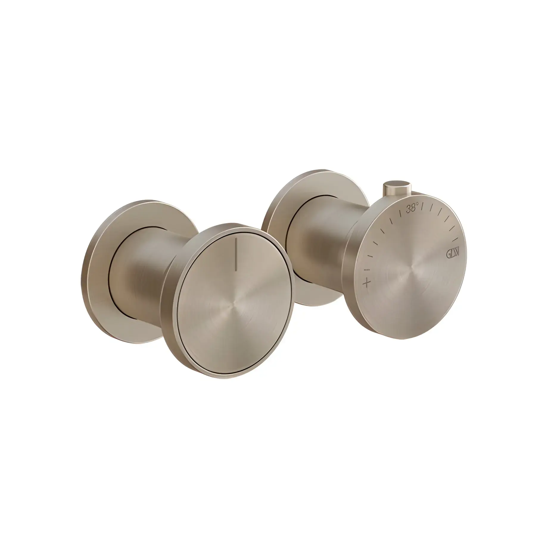 Змішувач для душу Origini Виробник 66136-149 Finox Brushed Nickel — вид спереду