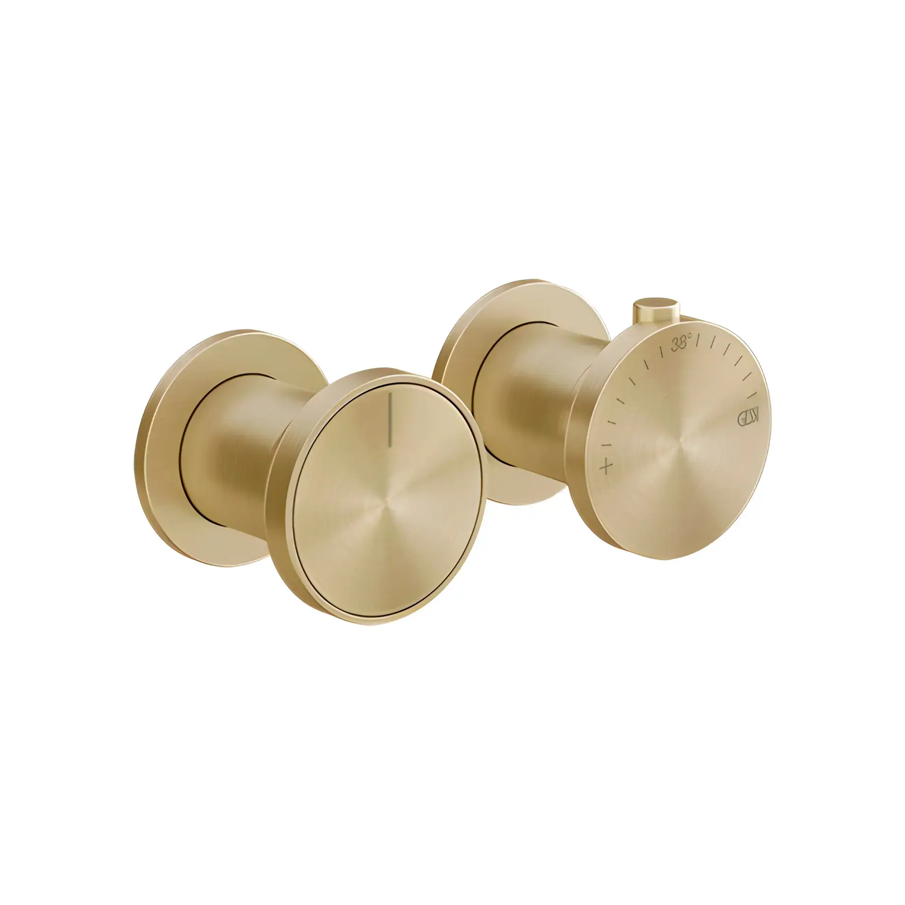 Змішувач для душу Origini Виробник 66136-727 Brass Brushed PVD — вид спереду