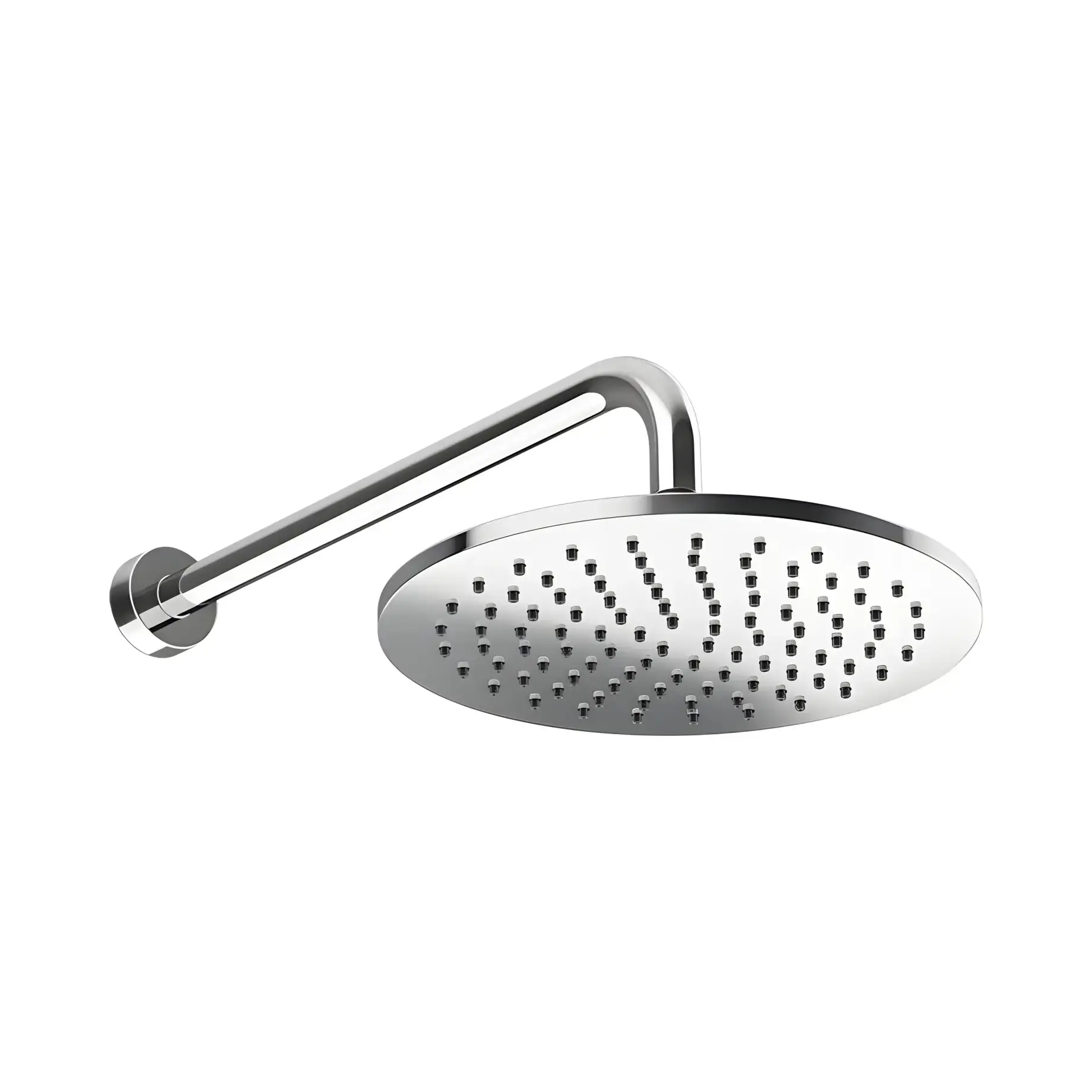 Верхній душ 1jet Origini Gessi 66148-031 Chrome 25 х 25 см — вид на білому тлі