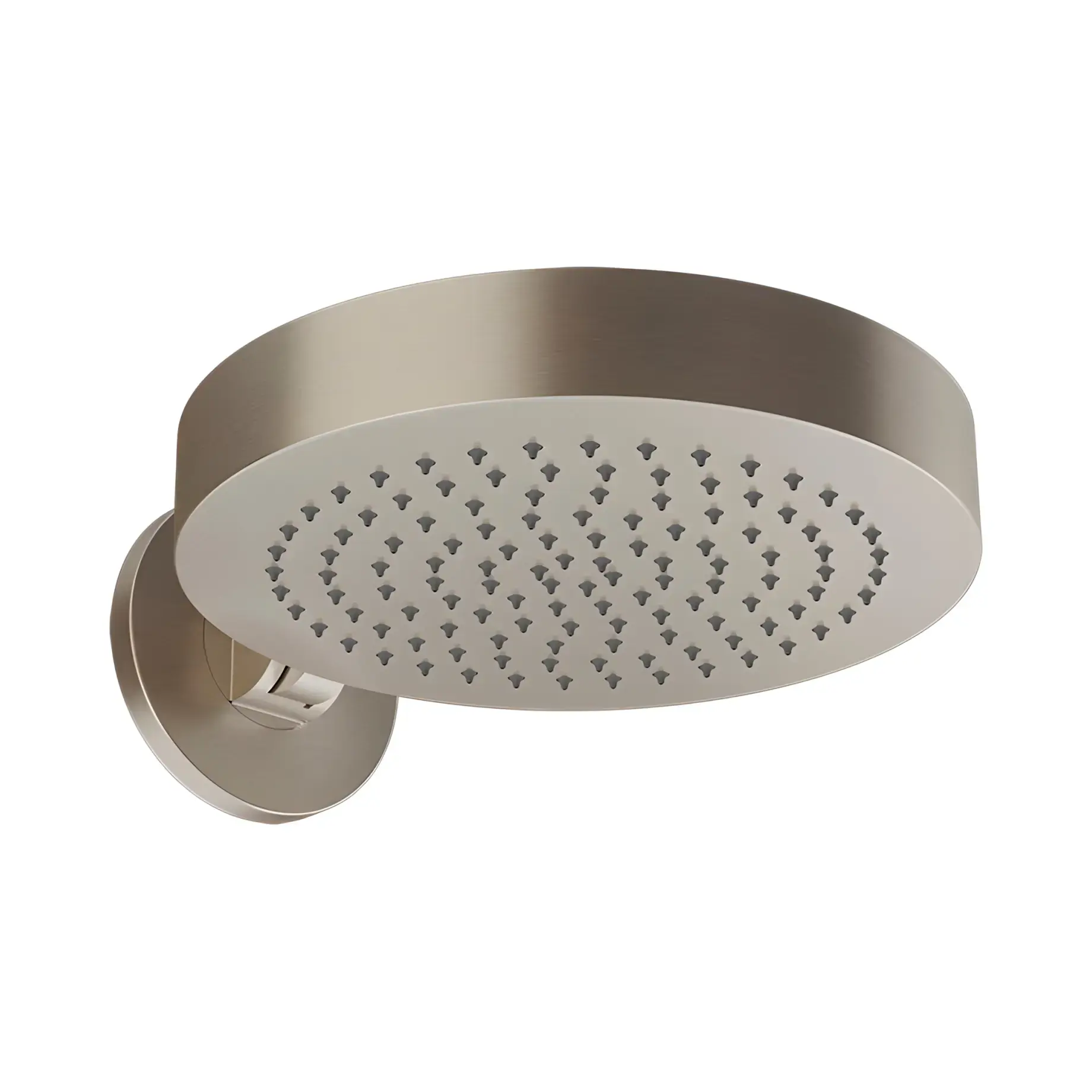 Верхній душ Origini Gessi 66150-149 Finox Brushed Nickel — вид на білому тлі