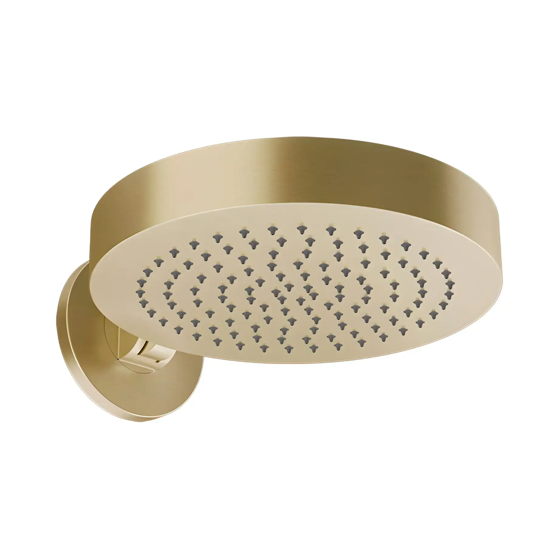 Верхній душ Origini Gessi 66150-727 Brass Brushed PVD — вид на білому тлі