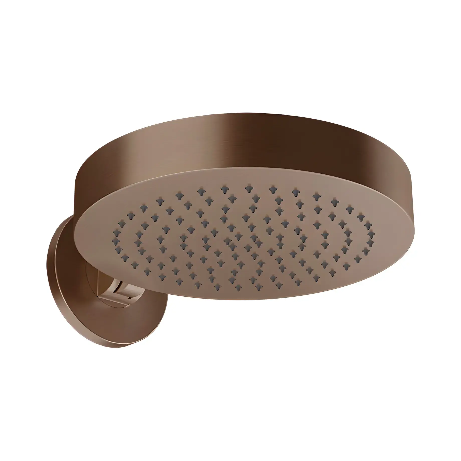 Верхній душ Origini Gessi 66150-761 Coffee Bronze Brushed PVD — вид спереду