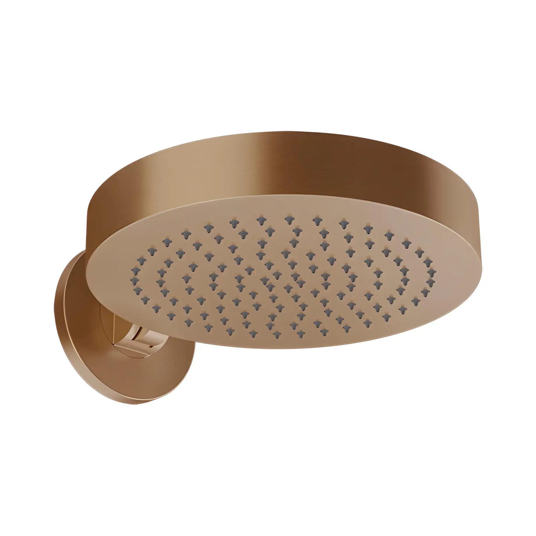 Верхній душ Origini Gessi 66150-791 Deep Bronze Brushed PVD — вид на білому тлі