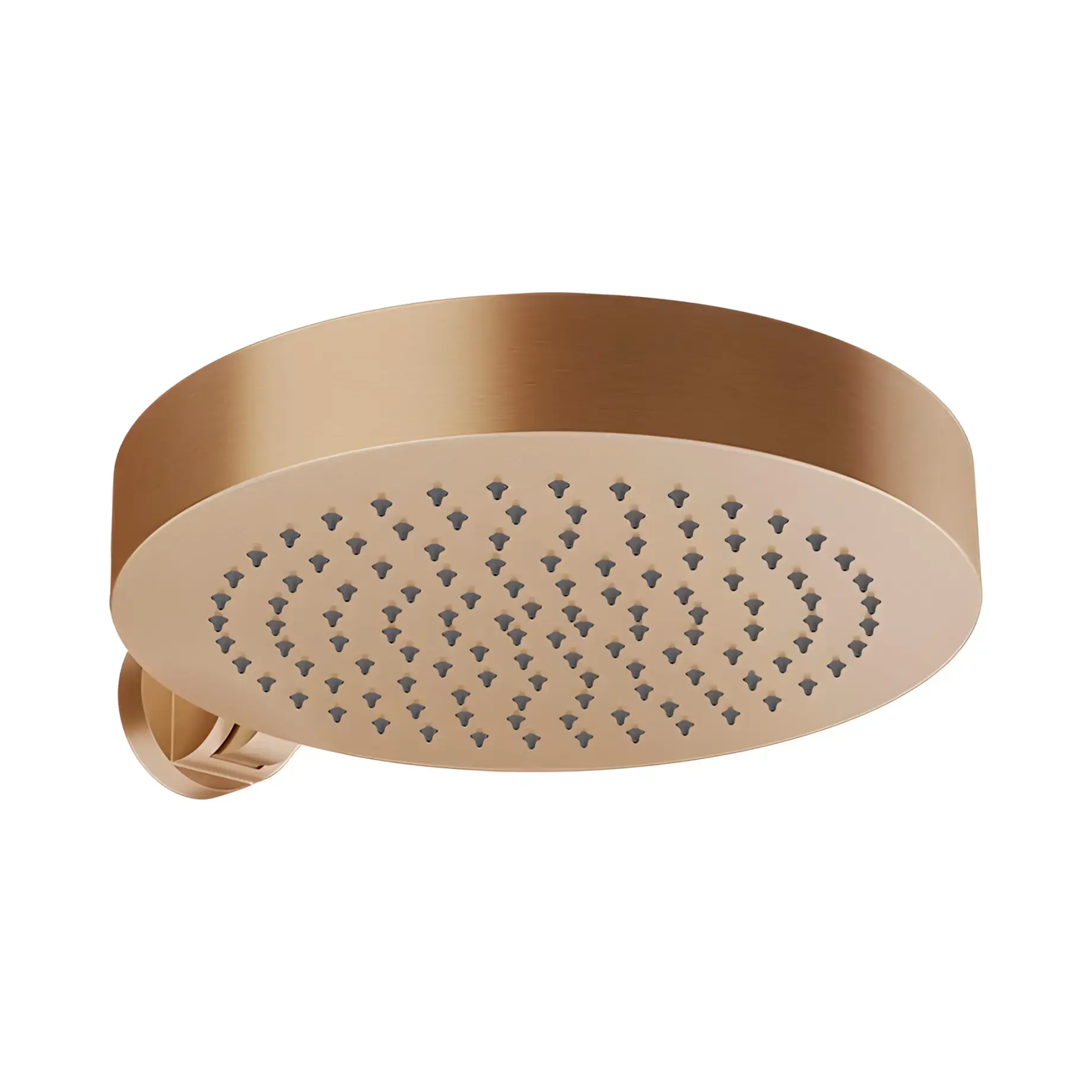 Верхній душ Origini Gessi 66152-726 Warm Bronze Br. PVD — вид на білому тлі