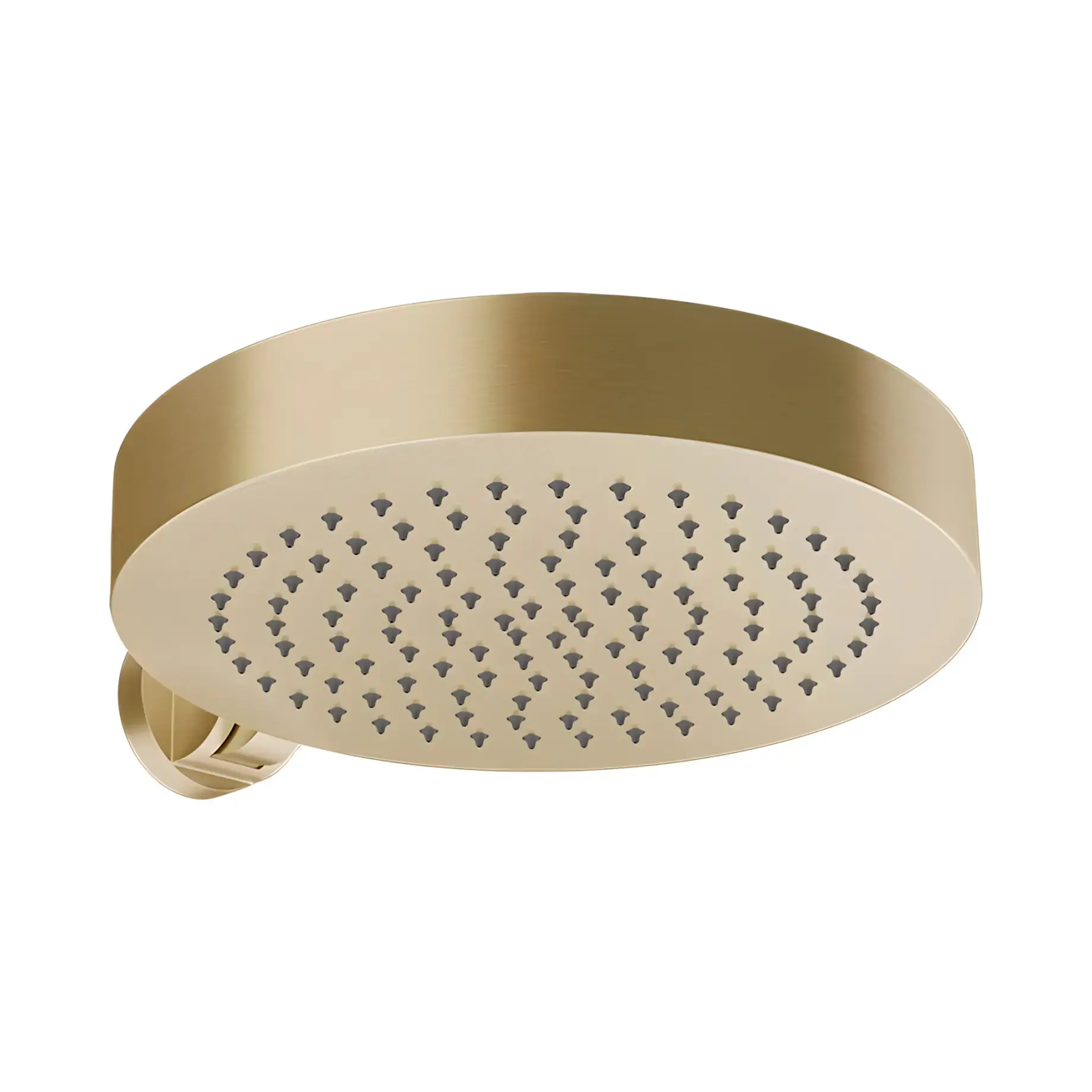 Верхній душ Origini Gessi 66152-727 Brass Brushed PVD — вид на білому тлі