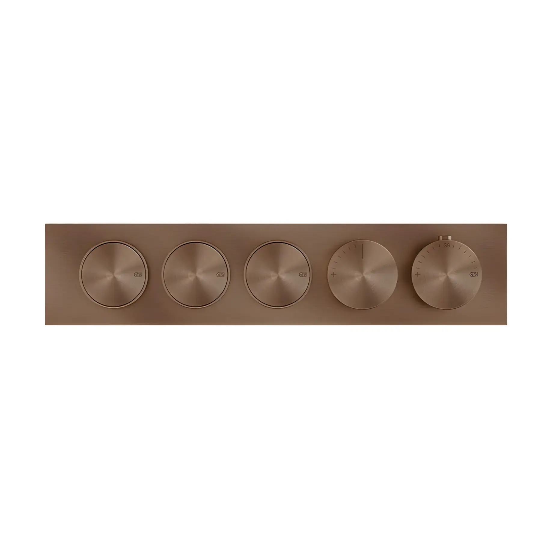 Змішувач для душу Hi-fi Виробник 66224-761 Coffee Bronze Brushed PVD — вид спереду