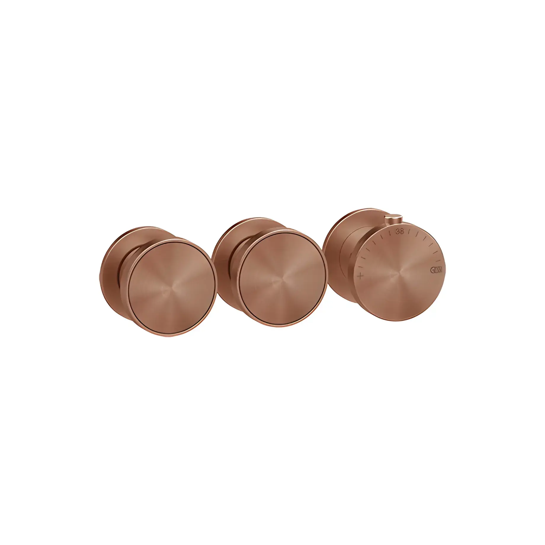 Змішувач для душу Origini Виробник 66334-708 Copper Brushed PVD — вид спереду