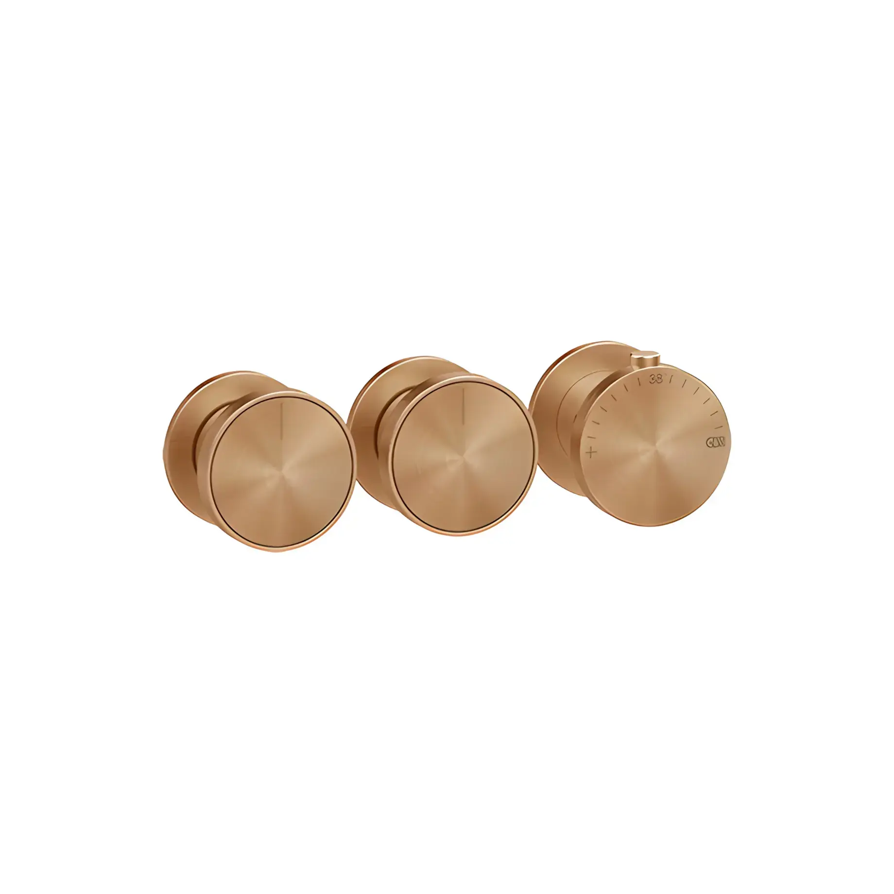 Змішувач для душу Origini Виробник 66334-726 Warm Bronze Br. PVD — вид спереду