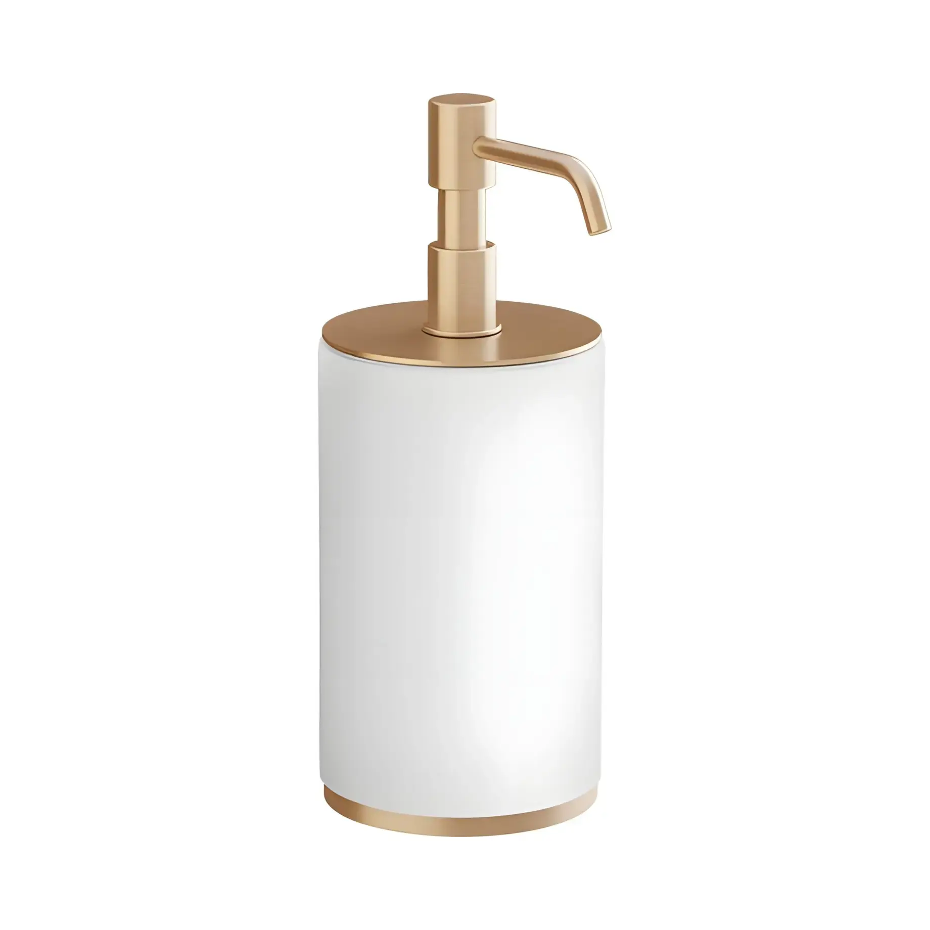 Дозатор для рідкого мила Origini Gessi 66437-708 Copper Brushed PVD — вид на білому тлі