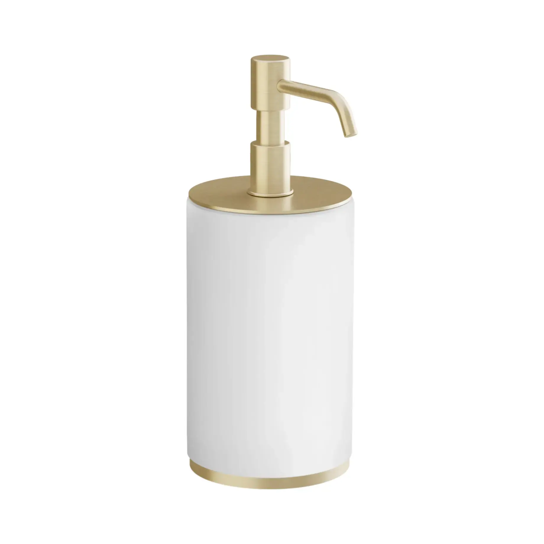 Дозатор настільний Origini Gessi 66437-727 Brass Brushed PVD — вид на білому тлі