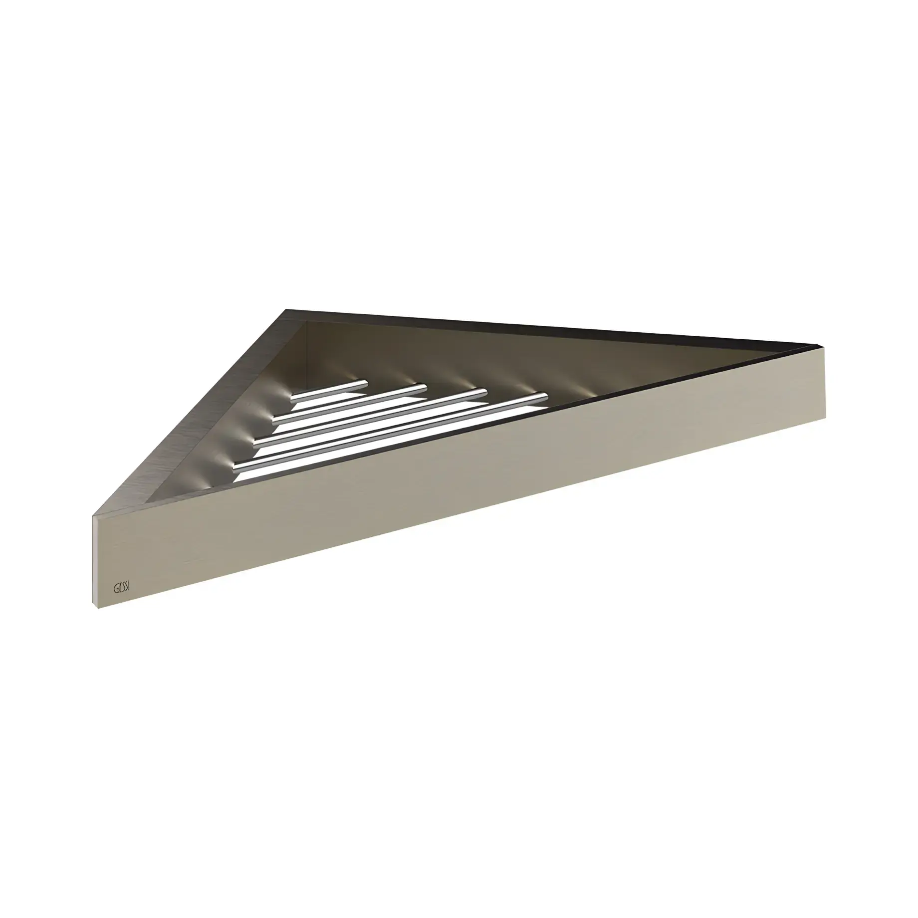 Полиця Rettangolo Виробник 20861-149 Finox Brushed Nickel — вид спереду