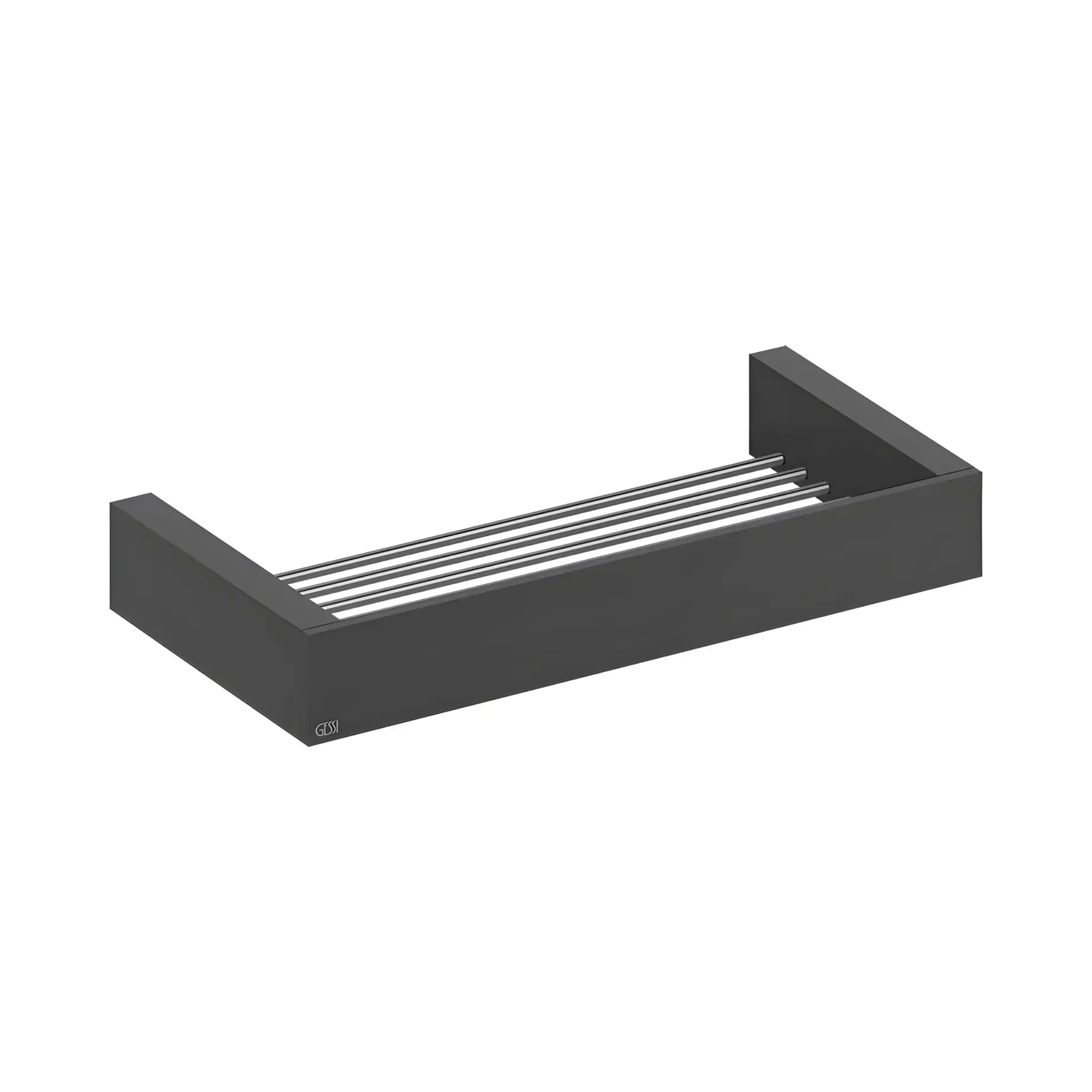 Полиця Rettangolo Виробник 20947-299 Matte Black — вид спереду