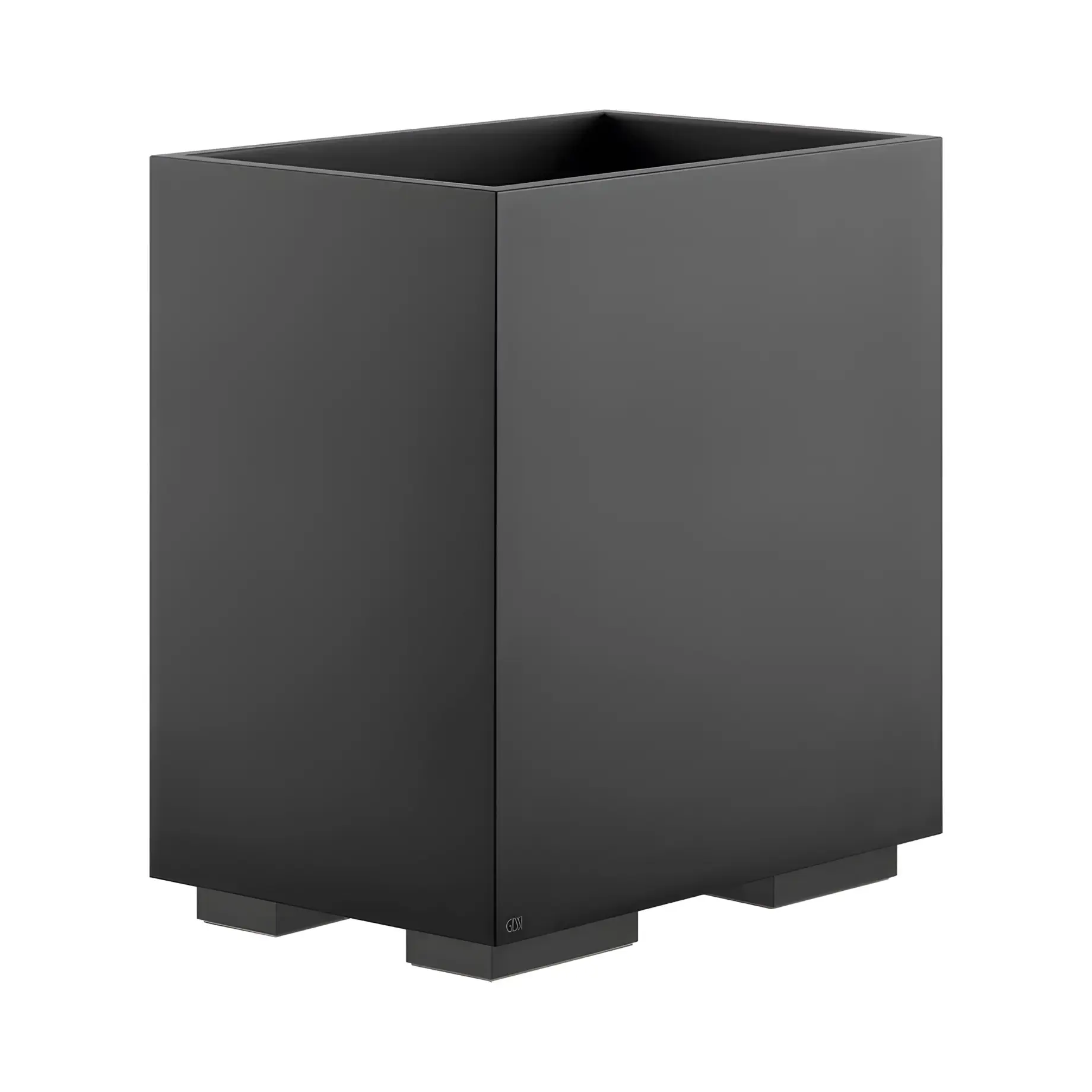 Кошик для сміття Rettangolo Виробник 20991-299 Matte Black — вид спереду