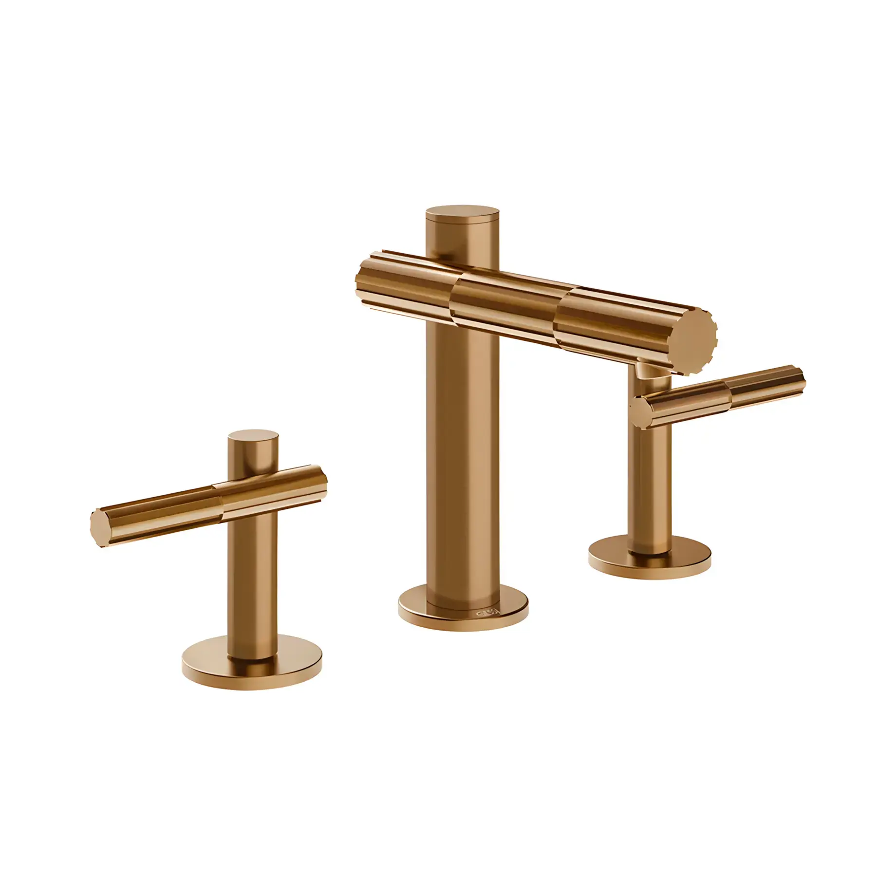 Змішувач для раковини Incastri Gessi 75014-726 Warm Bronze Br. PVD — вид на білому тлі