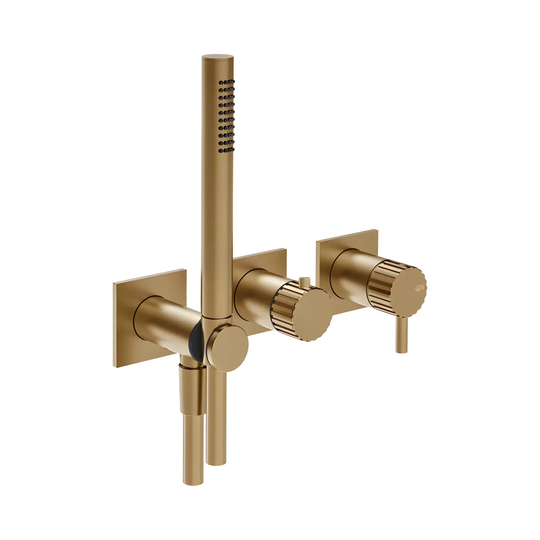 Змішувач для душу Incastri Виробник 75036-726 Warm Bronze Br. PVD — вид спереду