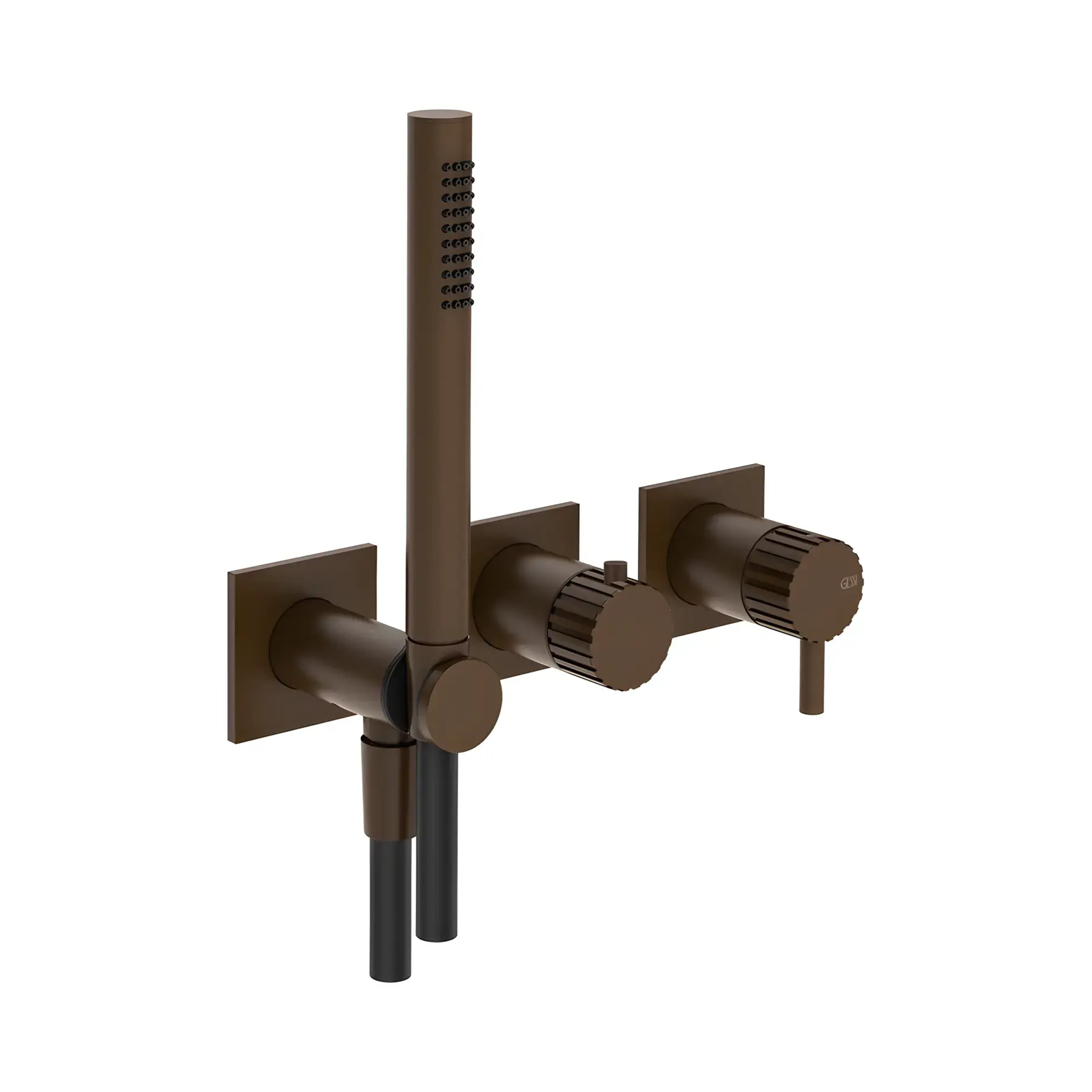 Змішувач для душу Incastri Виробник 75036-845 Dark Bronze — вид спереду