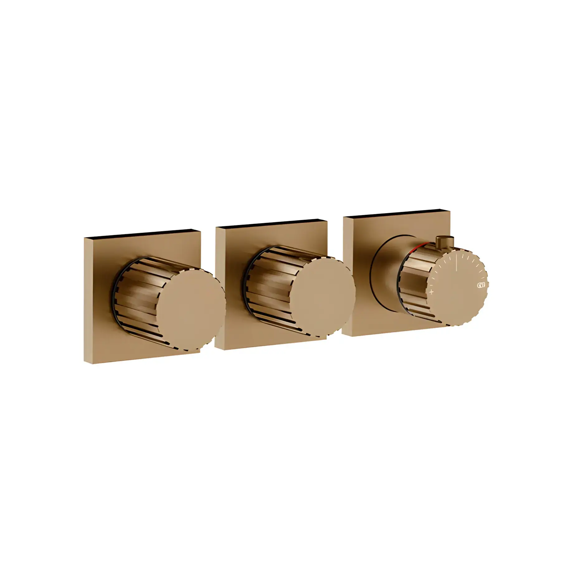 Змішувач для душу Incastri Gessi 75334-791 Deep Bronze Brushed PVD — вид спереду