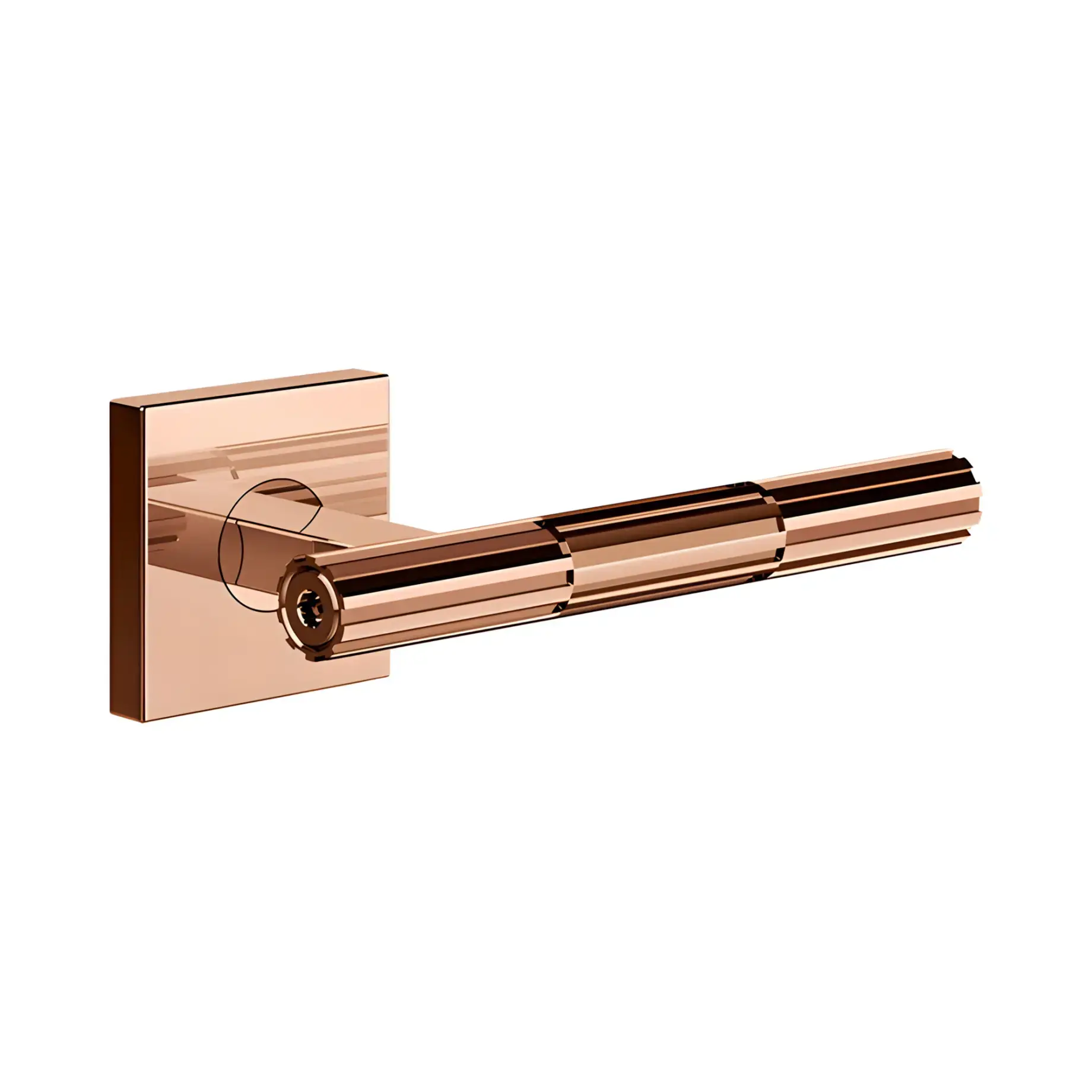 Комплект дверних ручок Incastri Виробник 75542-030 COPPER PVD — вид спереду