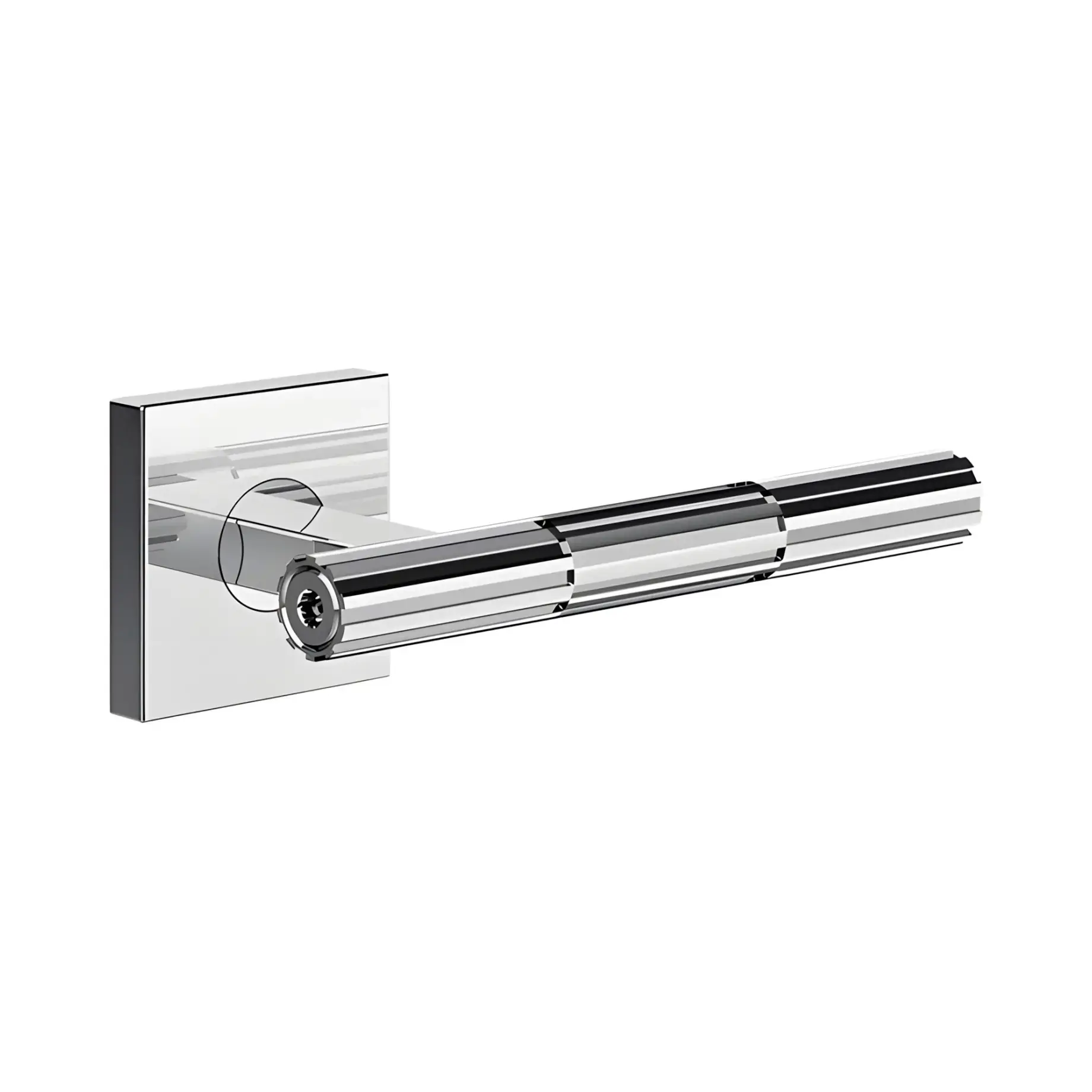 Комплект дверних ручок Incastri Виробник 75542-031 Chrome — вид спереду
