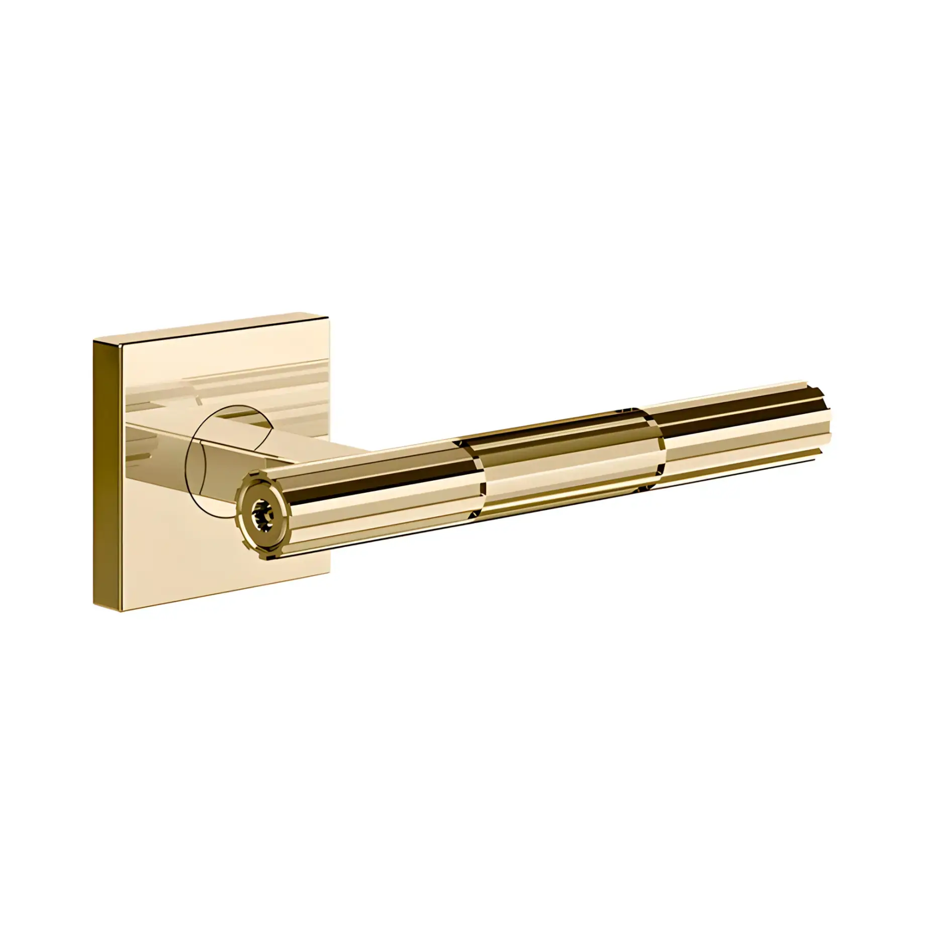 Комплект дверних ручок Incastri Виробник 75542-710 Brass PVD — вид спереду