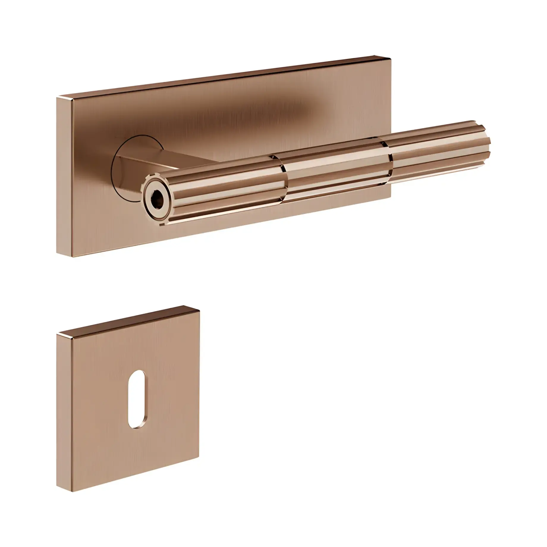Дверна ручка Incastri Виробник 75544-708 Copper Brushed PVD — вид спереду