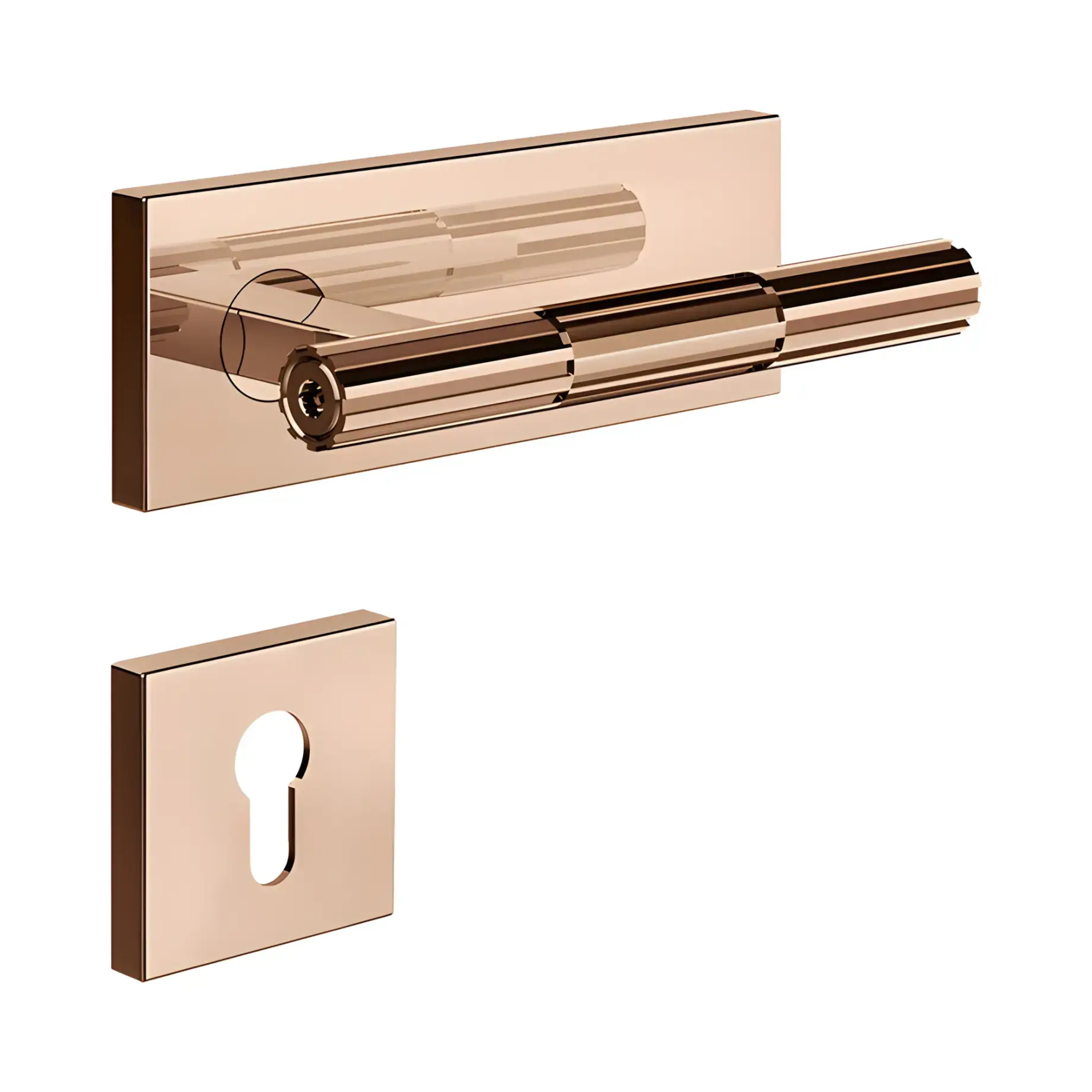Дверна ручка Incastri Виробник 75545-030 COPPER PVD — вид спереду