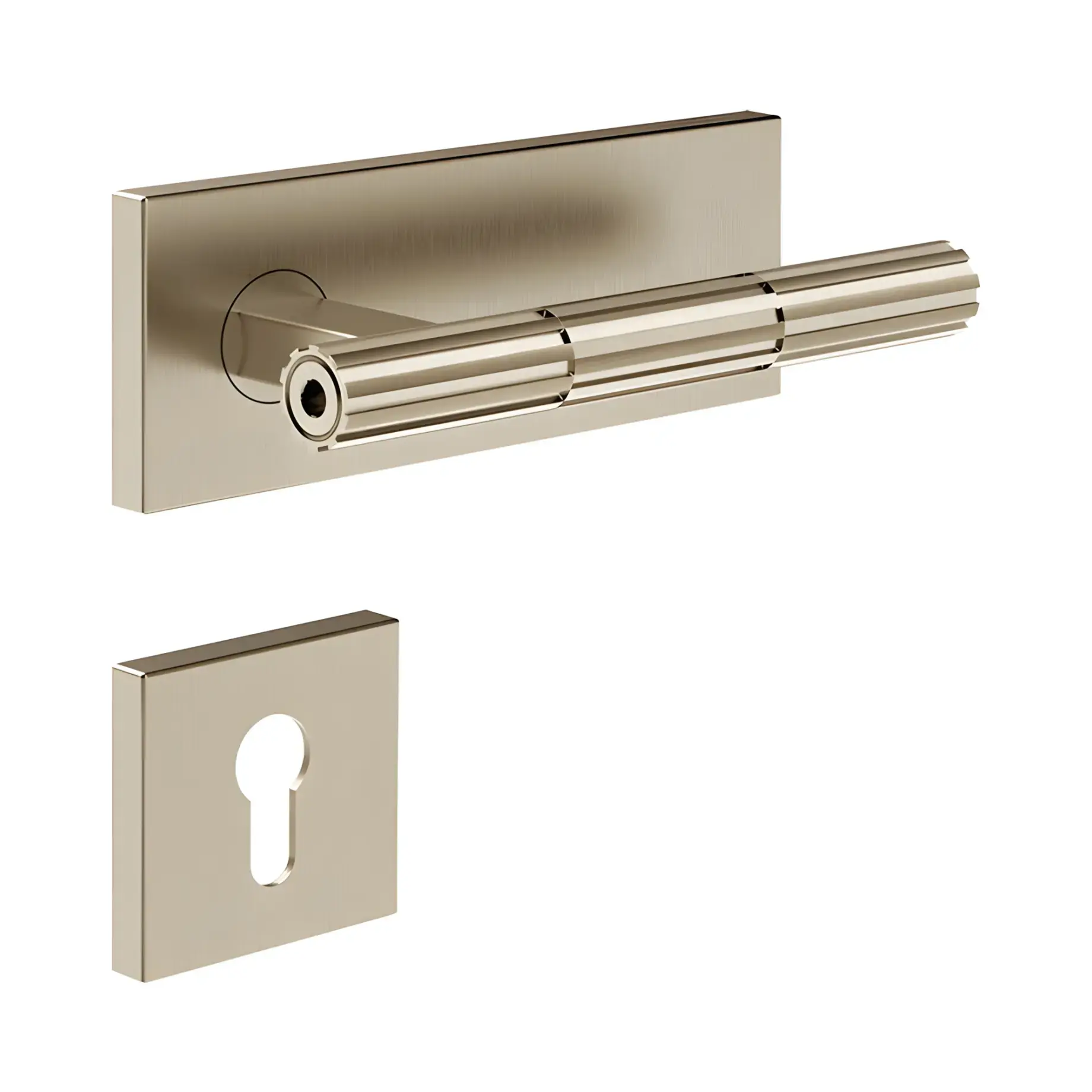 Дверна ручка Incastri Виробник 75545-149 Finox Brushed Nickel — вид спереду