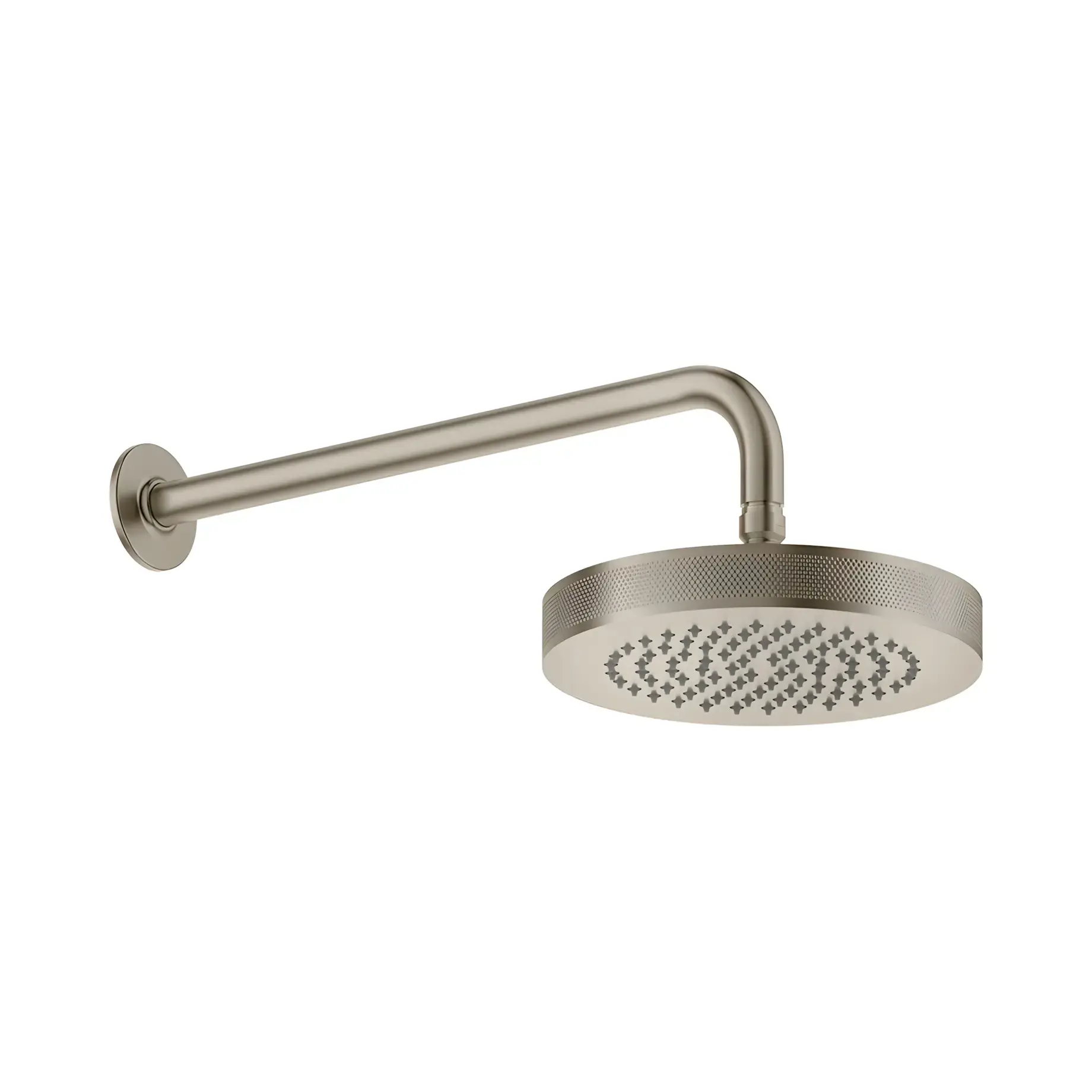 Верхній душ Inciso Виробник 58185-149 Finox Brushed Nickel Ø21.8 см — вид спереду