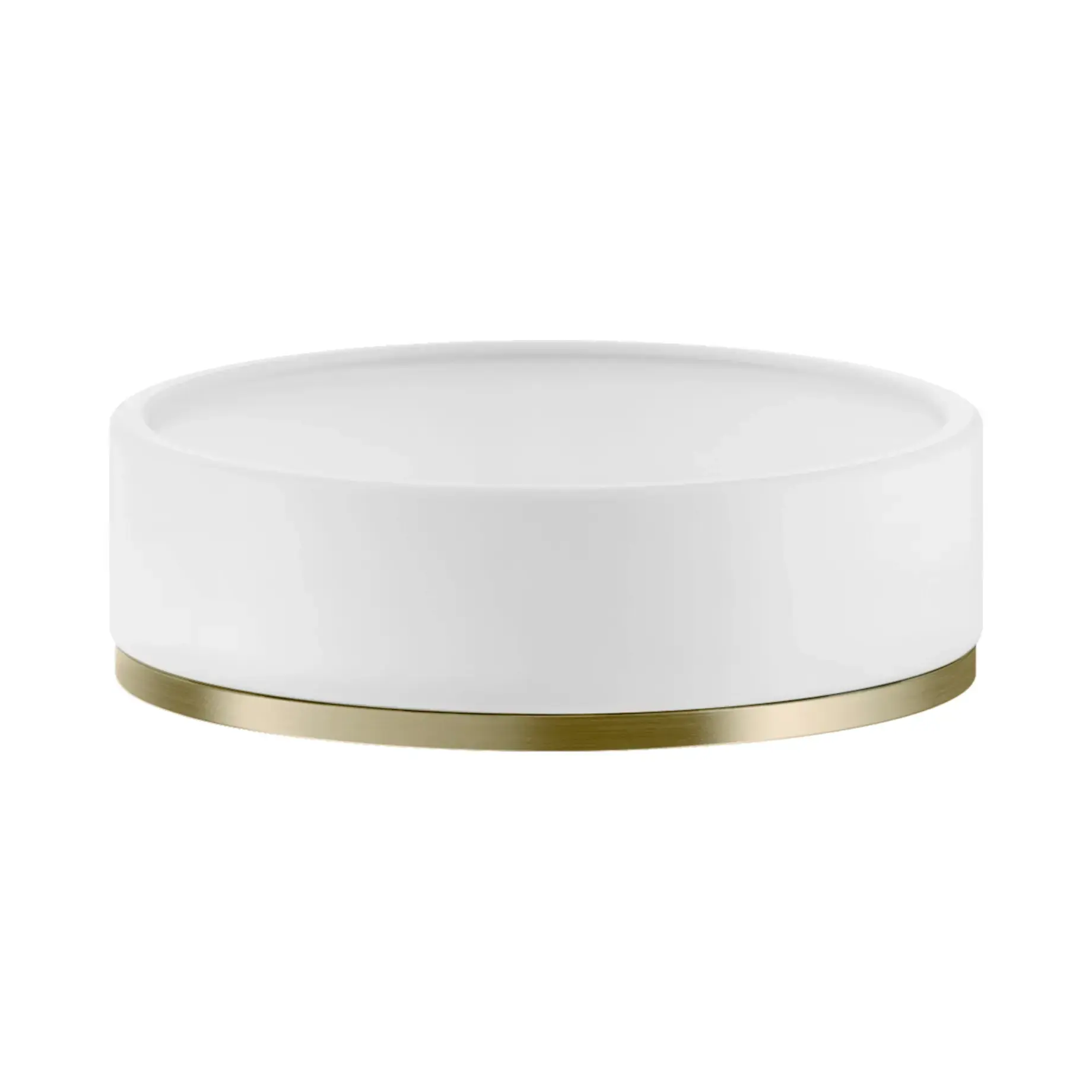 Мильниця Inciso Gessi 58525-727 Brass Brushed PVD — вид на білому тлі