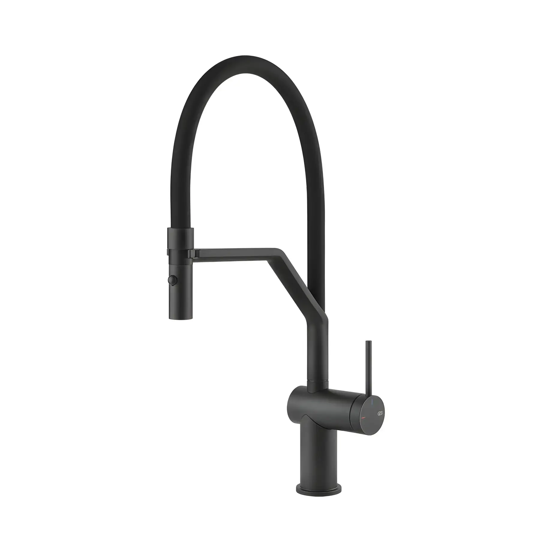 Змішувач для кухні Inedito Gessi 60429-299 Black XL — вид на білому тлі