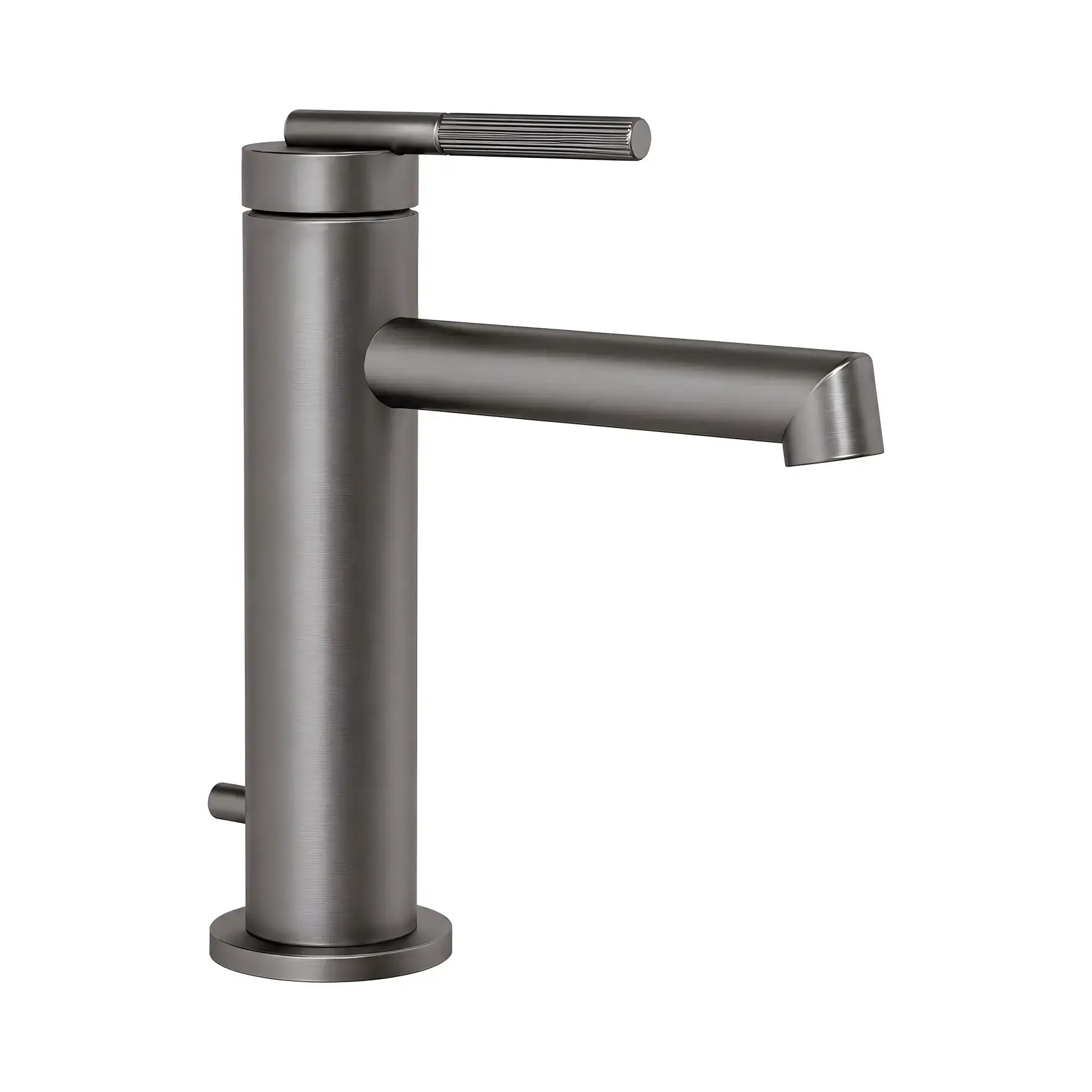Змішувач для раковини Ingranaggio Gessi 63501-707 Black Metal Brushed PVD — вид на білому тлі