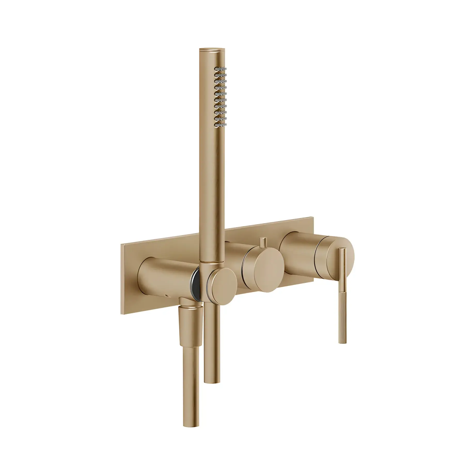 Змішувач для душу Ingranaggio Производитель 63543-726 Warm Bronze Br. PVD — вид спереди