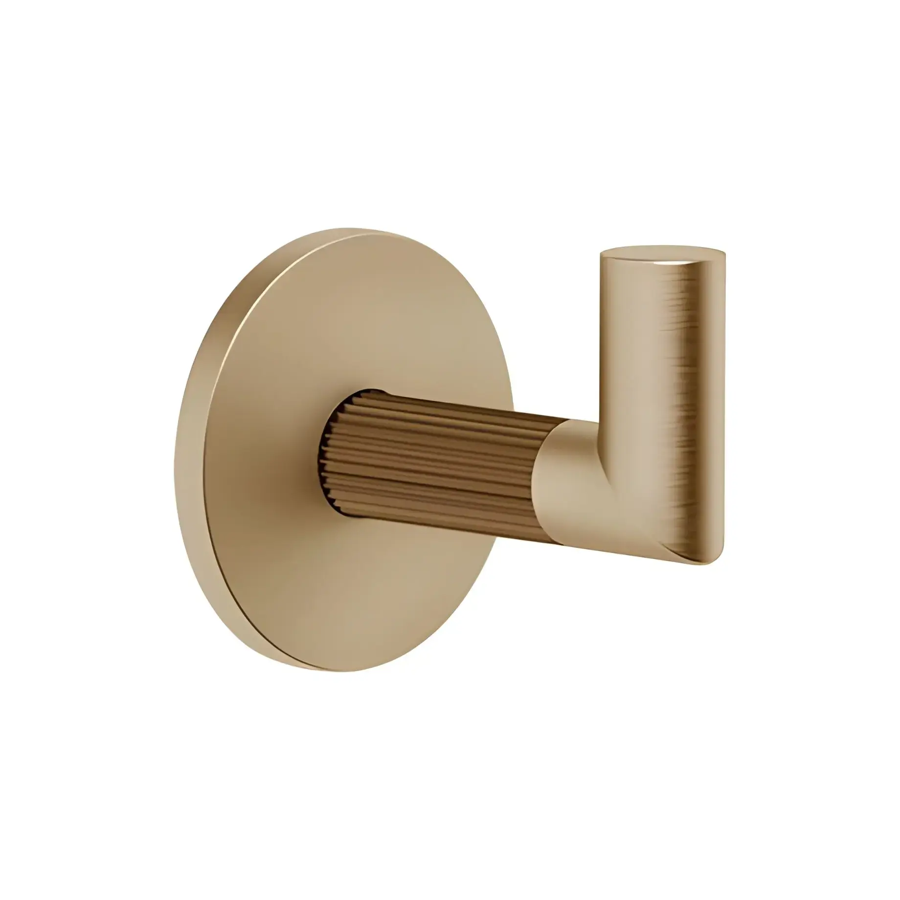 Гачок Ingranaggio Gessi 63821-726 Warm Bronze Brushed PVD — вид на білому тлі