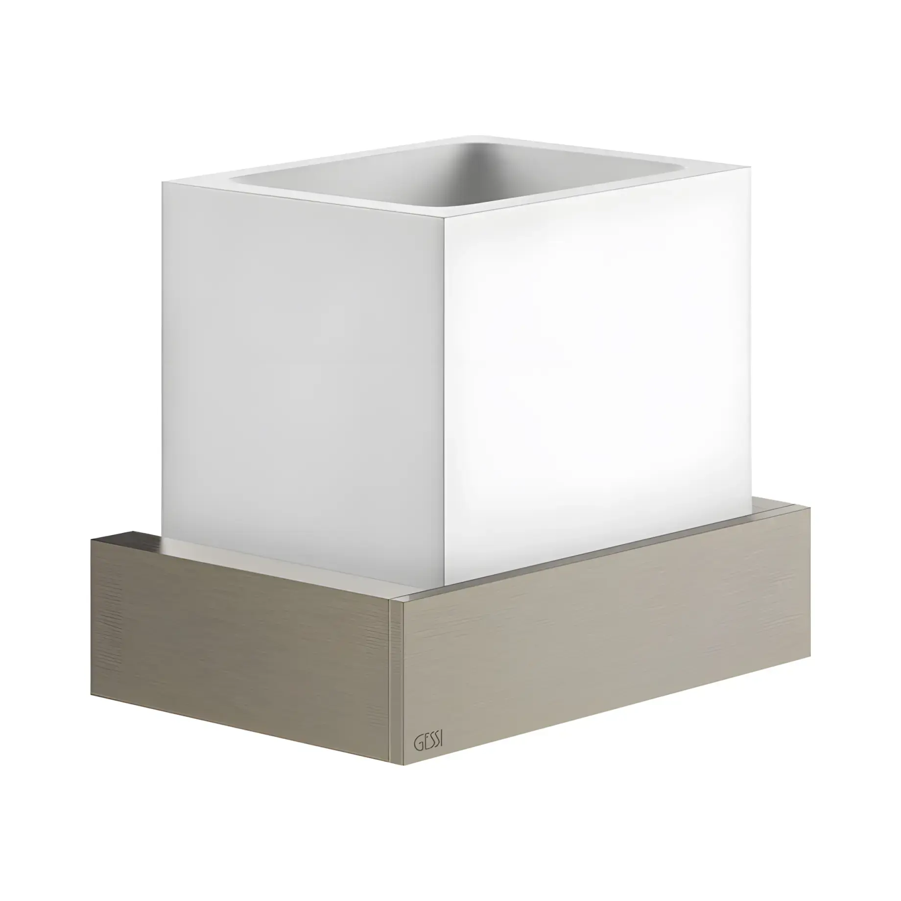 Стакан для зубных щёток Inverso Производитель 20807-149 Finox Brushed Nickel — вид спереди