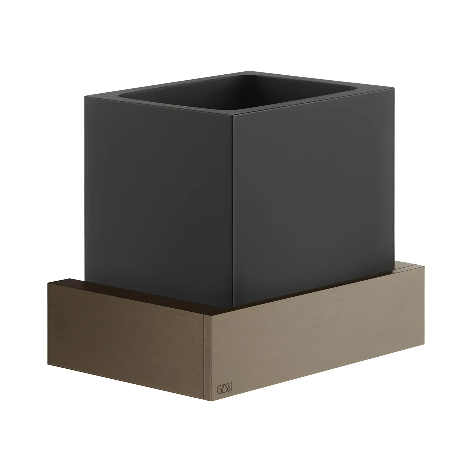 Стакан для зубных щёток Inverso Производитель 20808-761 Coffee Bronze Brushed PVD — вид спереди